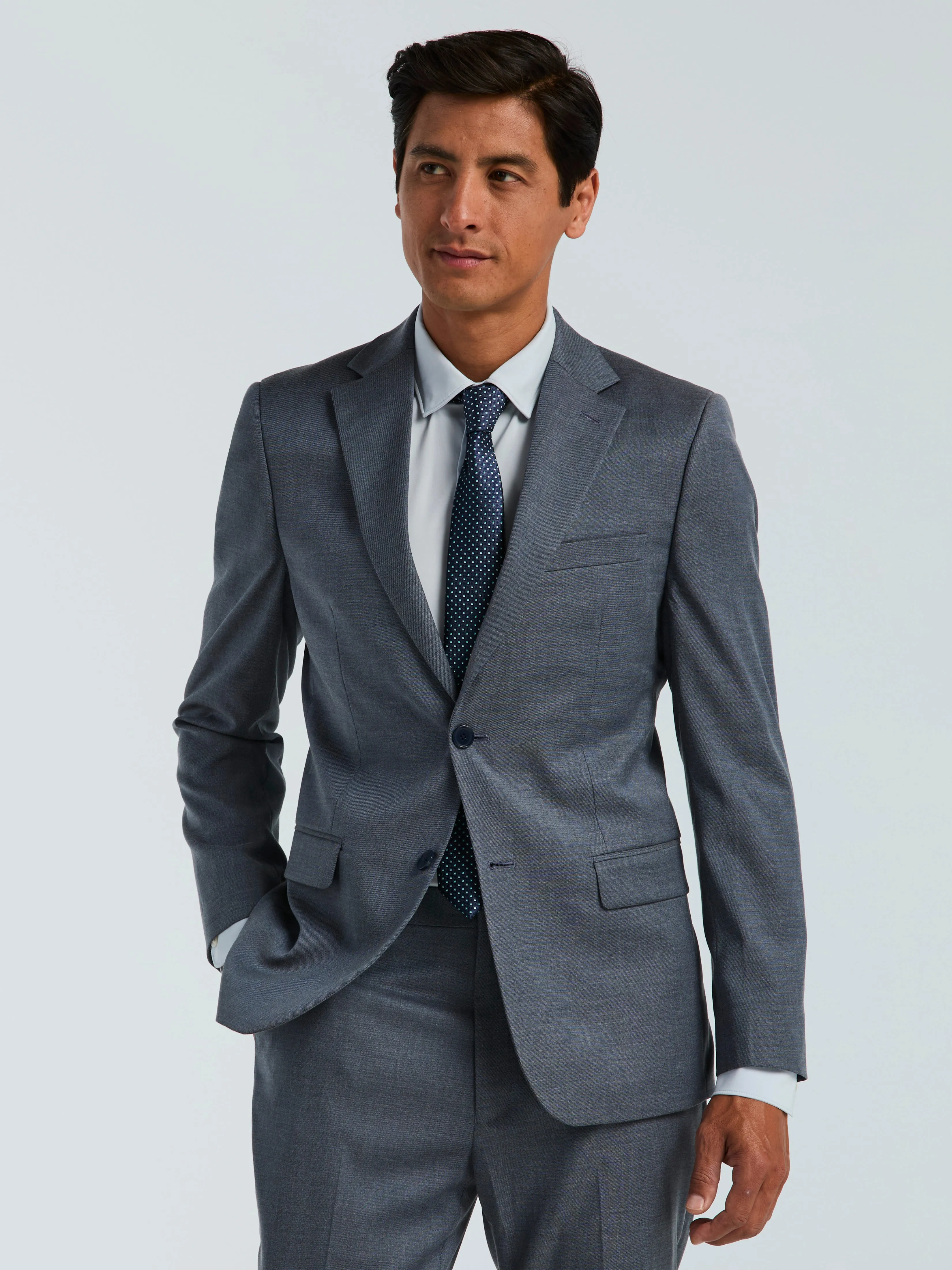 Skinny Fit Textured Suit Jacket sold by Perry Ellis