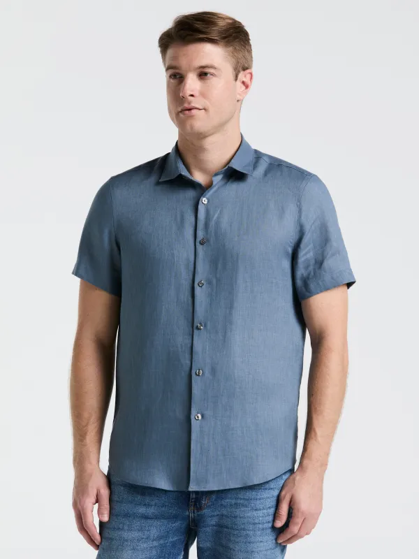 Solid Linen Shirt sold by Perry Ellis