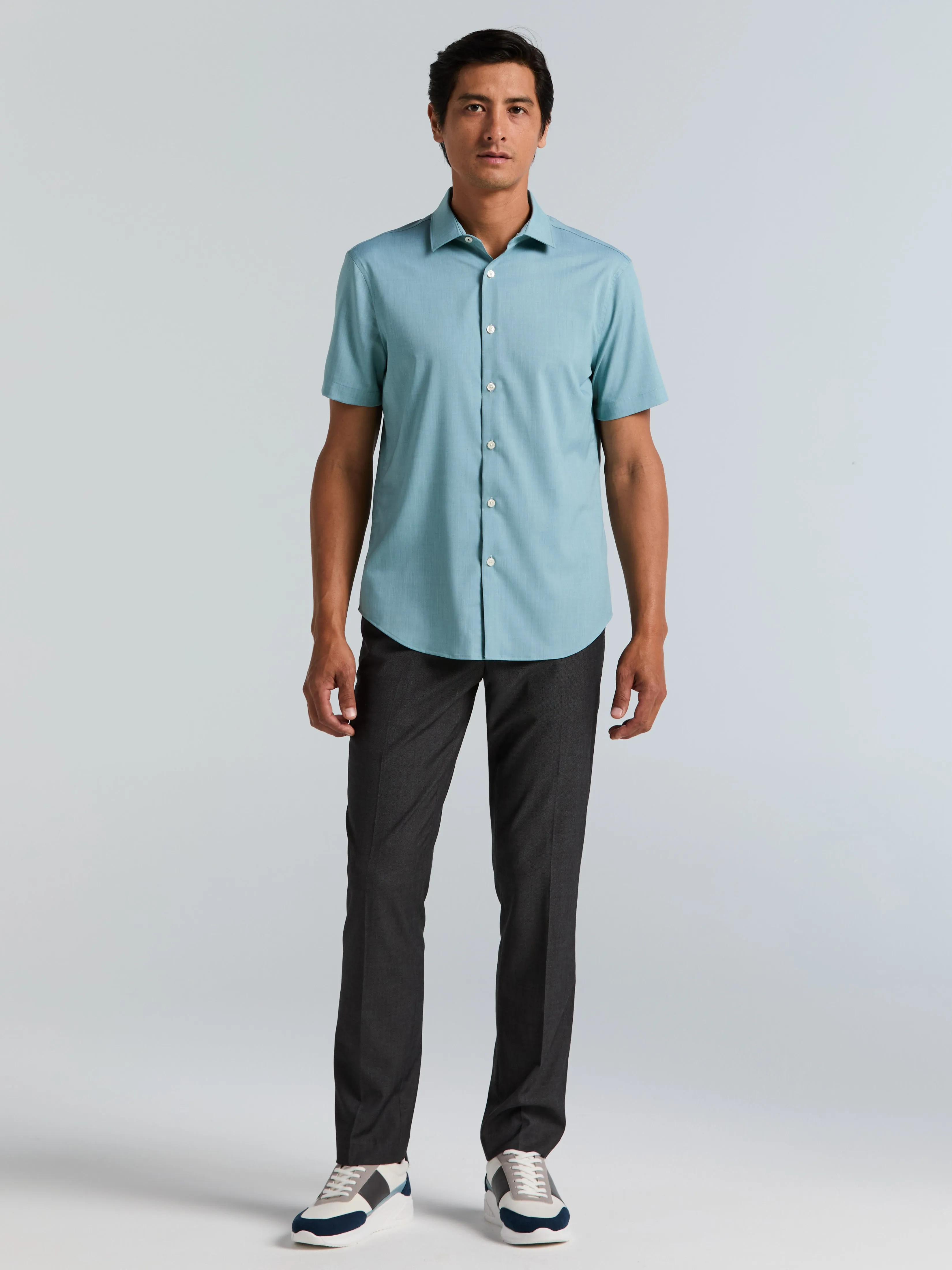 Slim Fit Short Sleeve Shirt sold by Perry Ellis product image thumbnail 4
