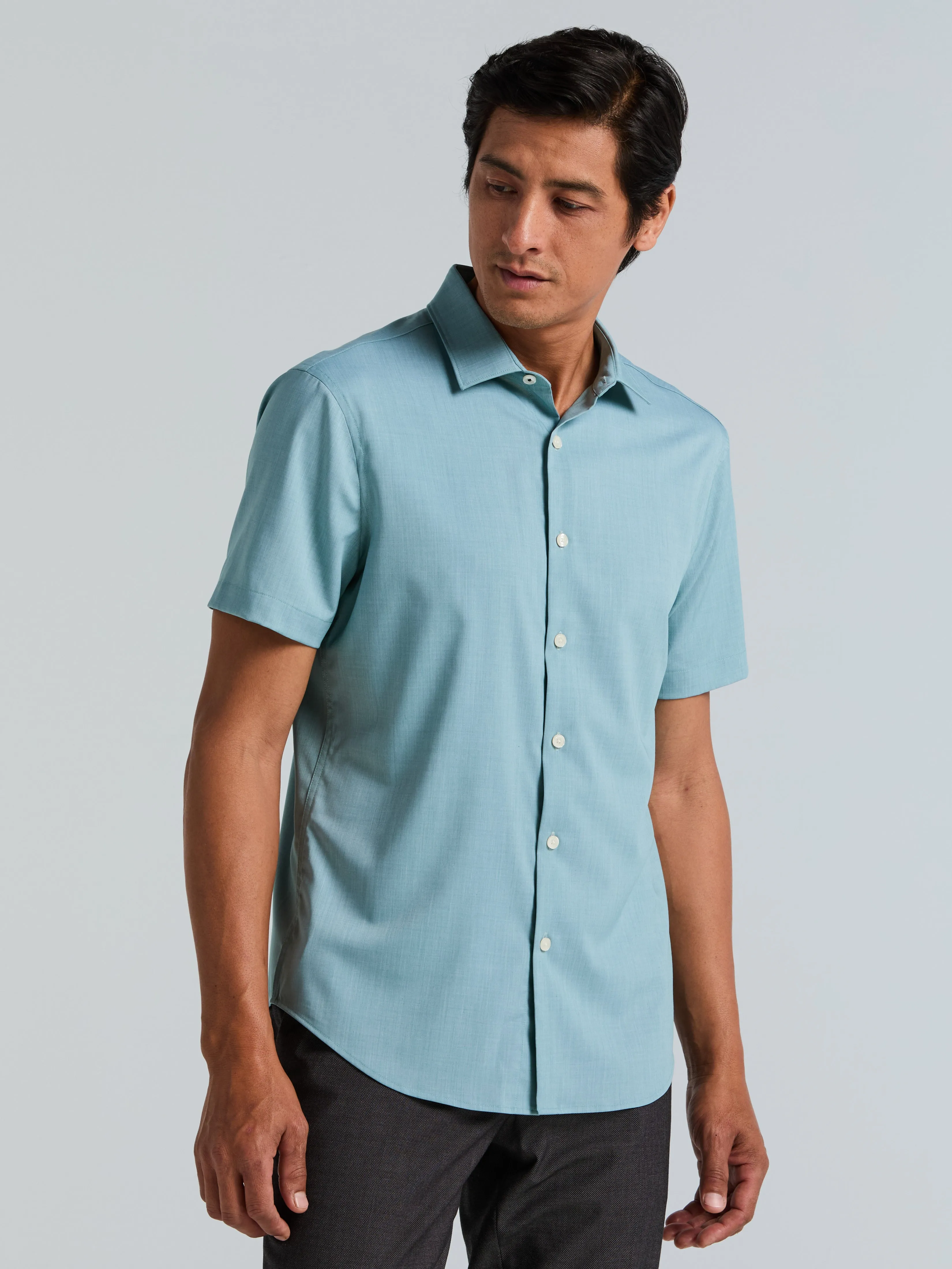 Slim Fit Short Sleeve Shirt sold by Perry Ellis