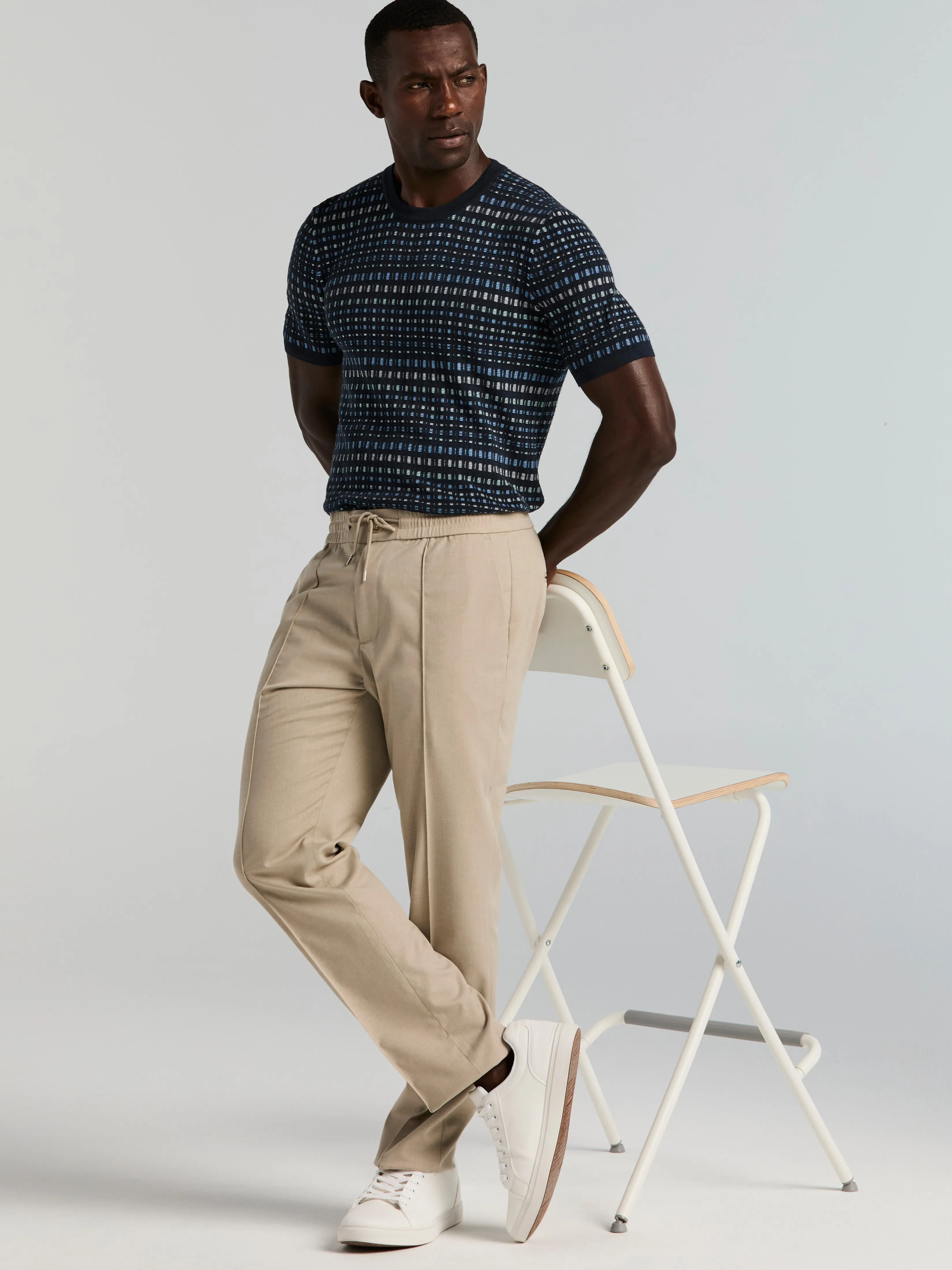 Slim Fit Linen Blend Drawstring Pants sold by Perry Ellis product image thumbnail 5