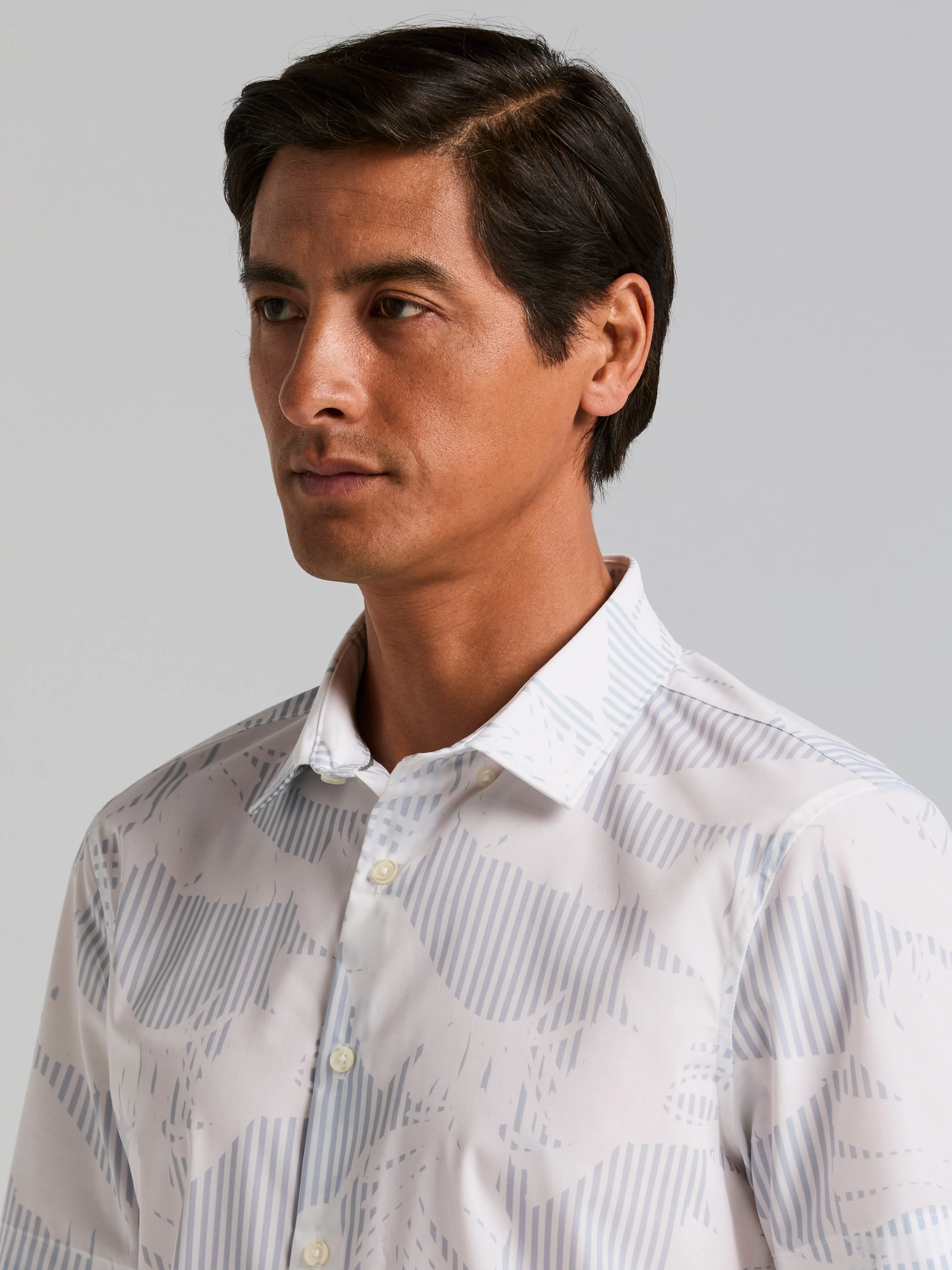 Slim Fit Feather Print Shirt sold by Perry Ellis product image thumbnail 2