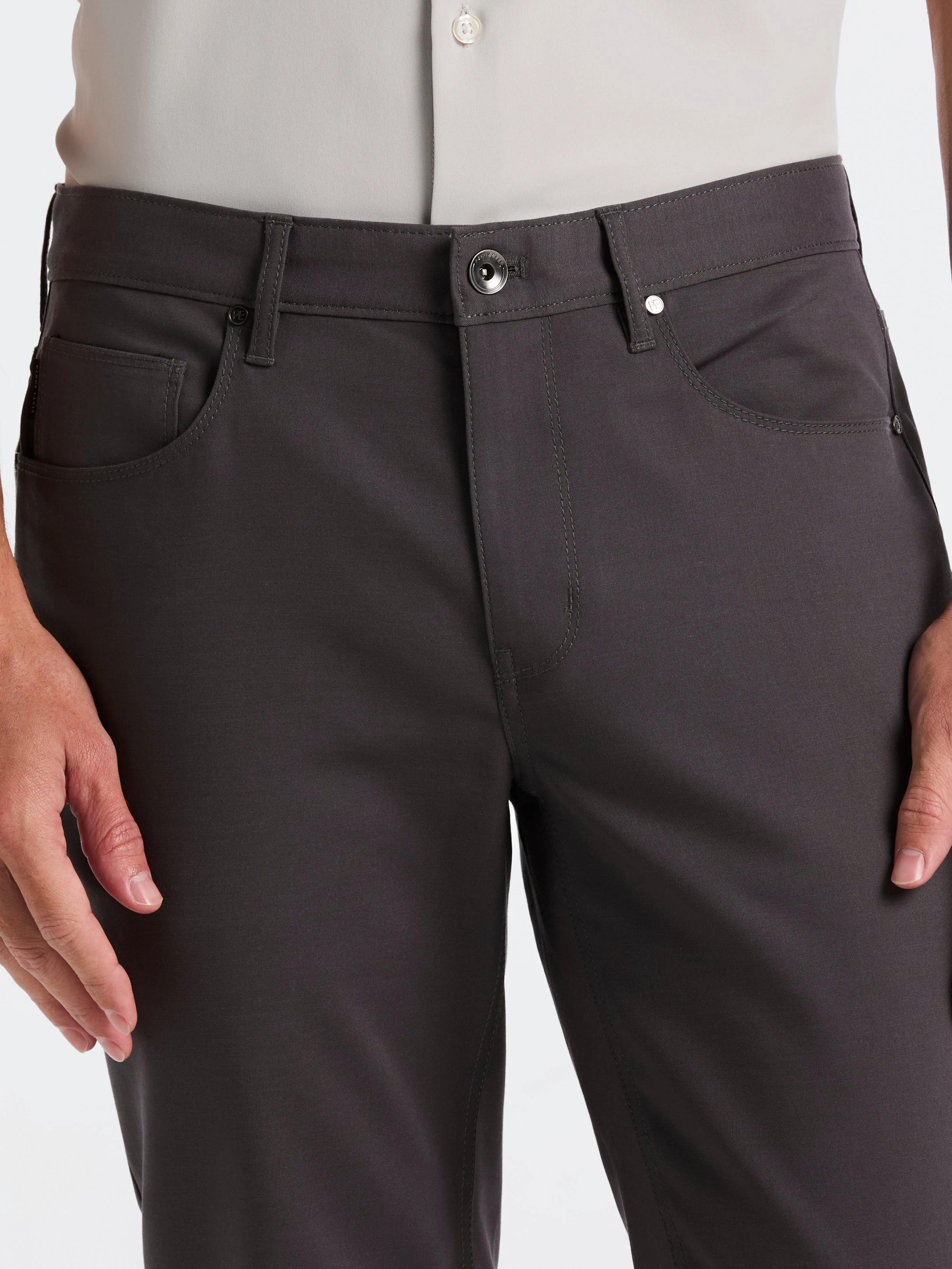 Slim Fit Double Cloth 5-Pocket Pants sold by Perry Ellis product image thumbnail 3