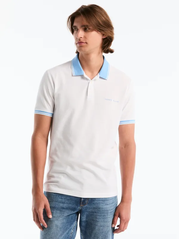 Cotton Pique Polo Shirt Argentina Edition made by Perry Ellis