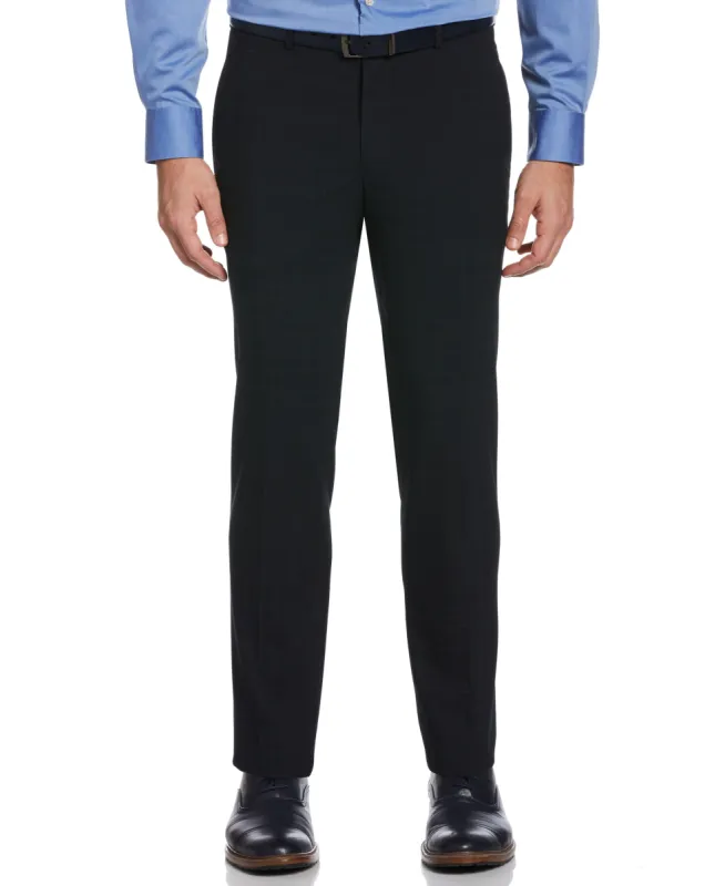 Very Slim Stretch Tonal Plaid Dress Pants sold by Perry Ellis