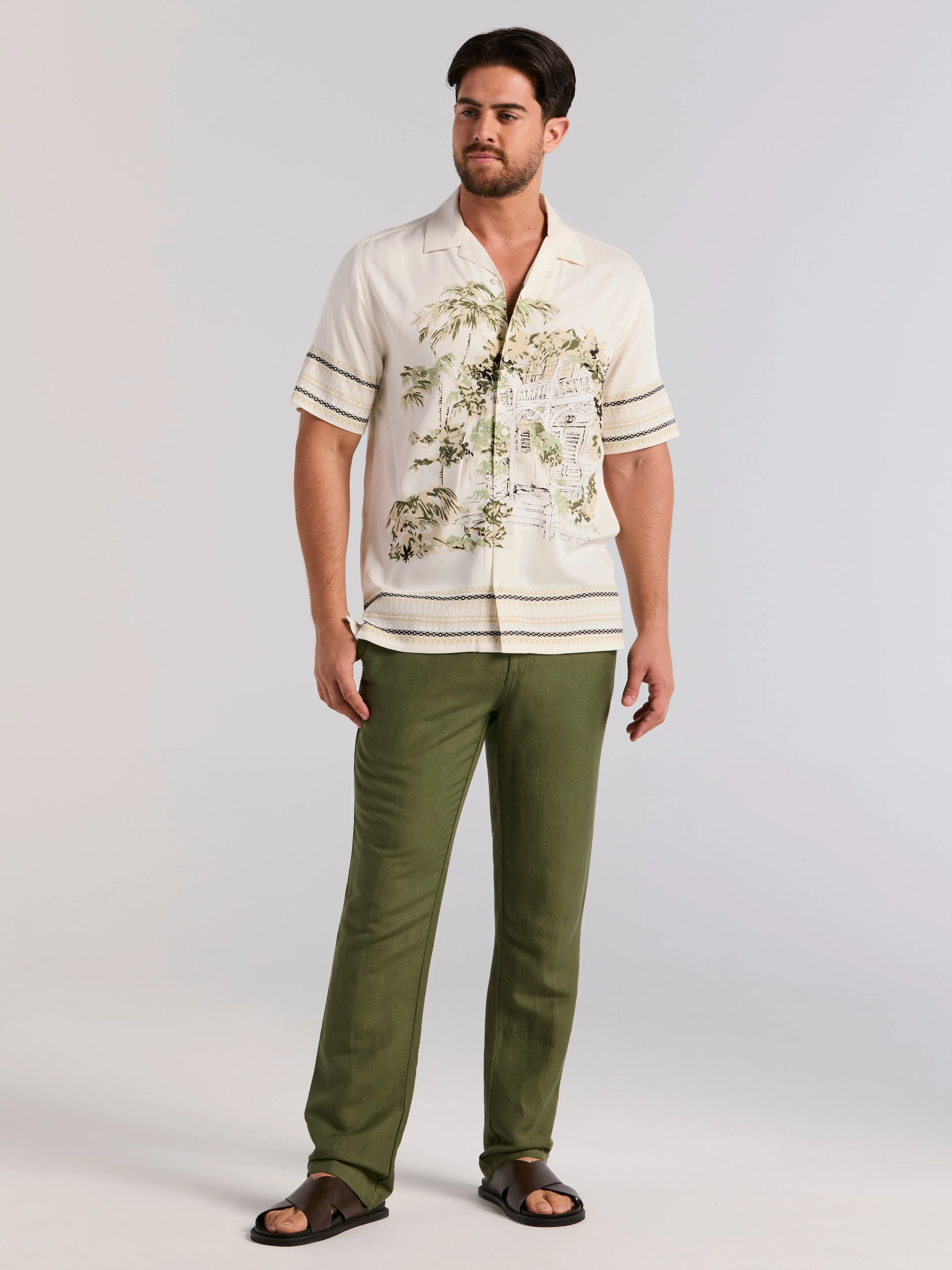 Scenic Print Shirt sold by Perry Ellis product image thumbnail 3