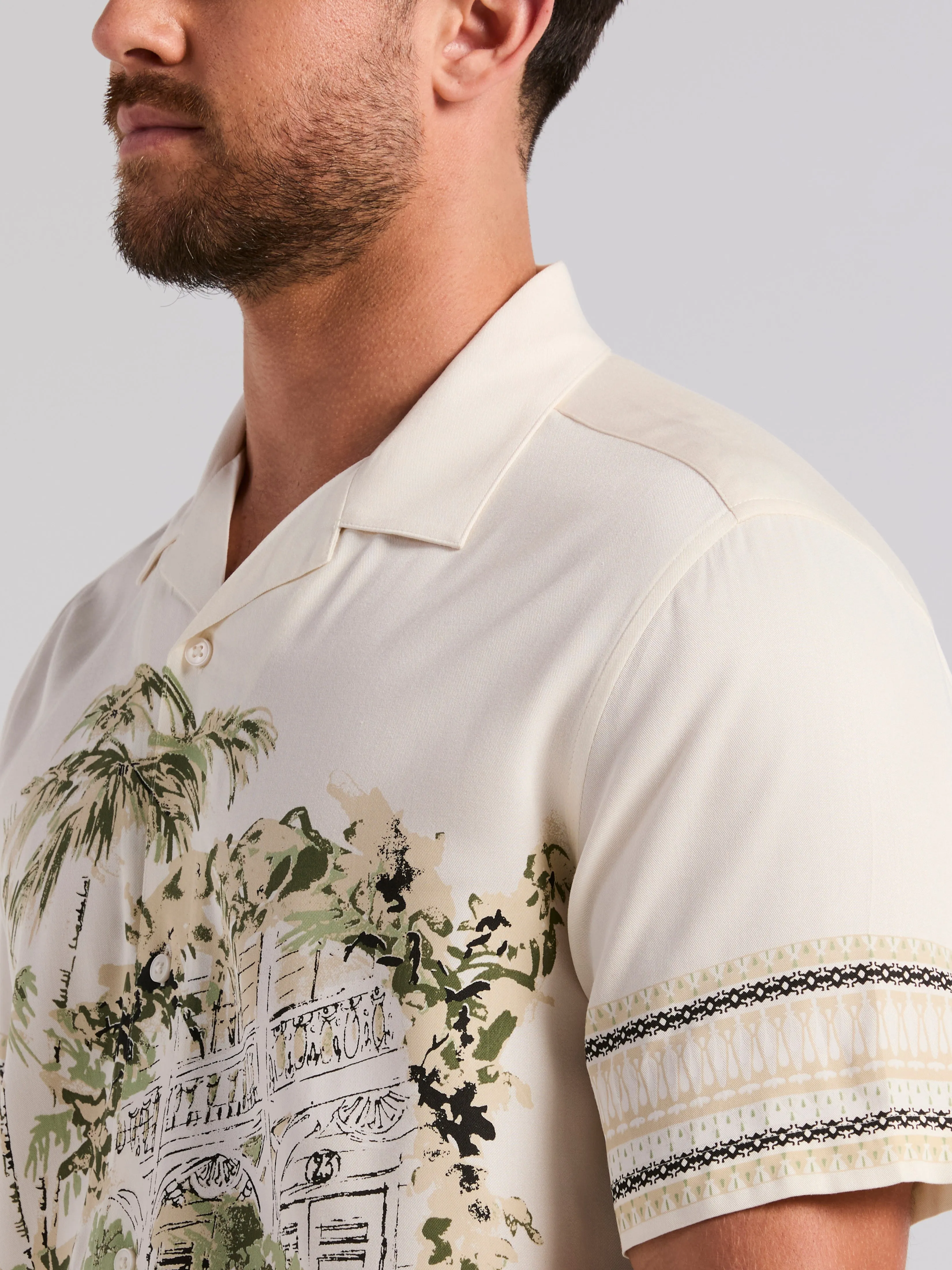 Scenic Print Shirt sold by Perry Ellis product image thumbnail 4