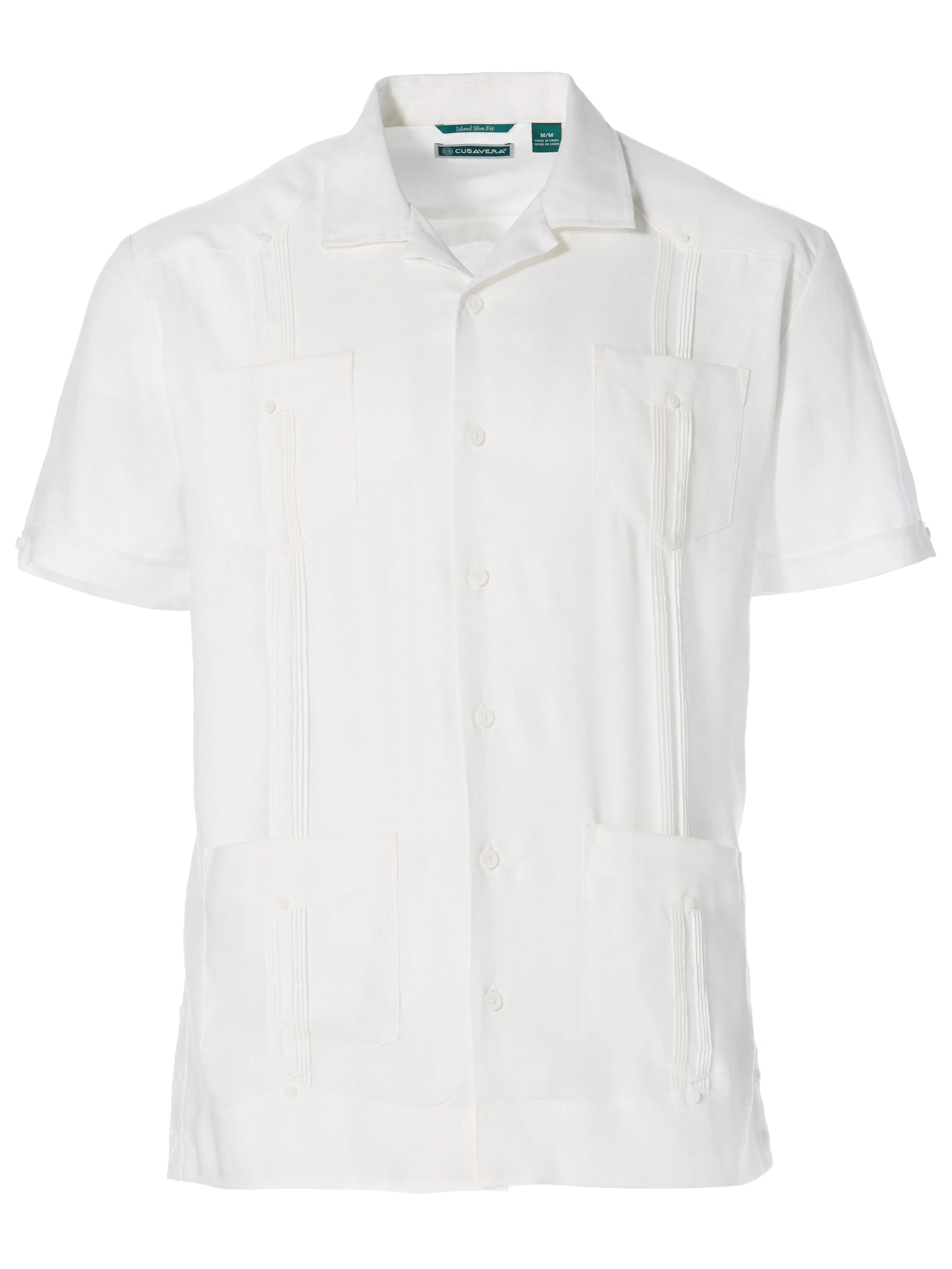 Linen Guayabera Shirt sold by Perry Ellis product image thumbnail 4