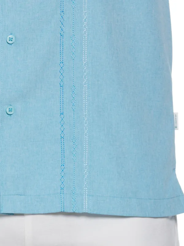 Geo Embroided Chambray Shirt made by Cubavera