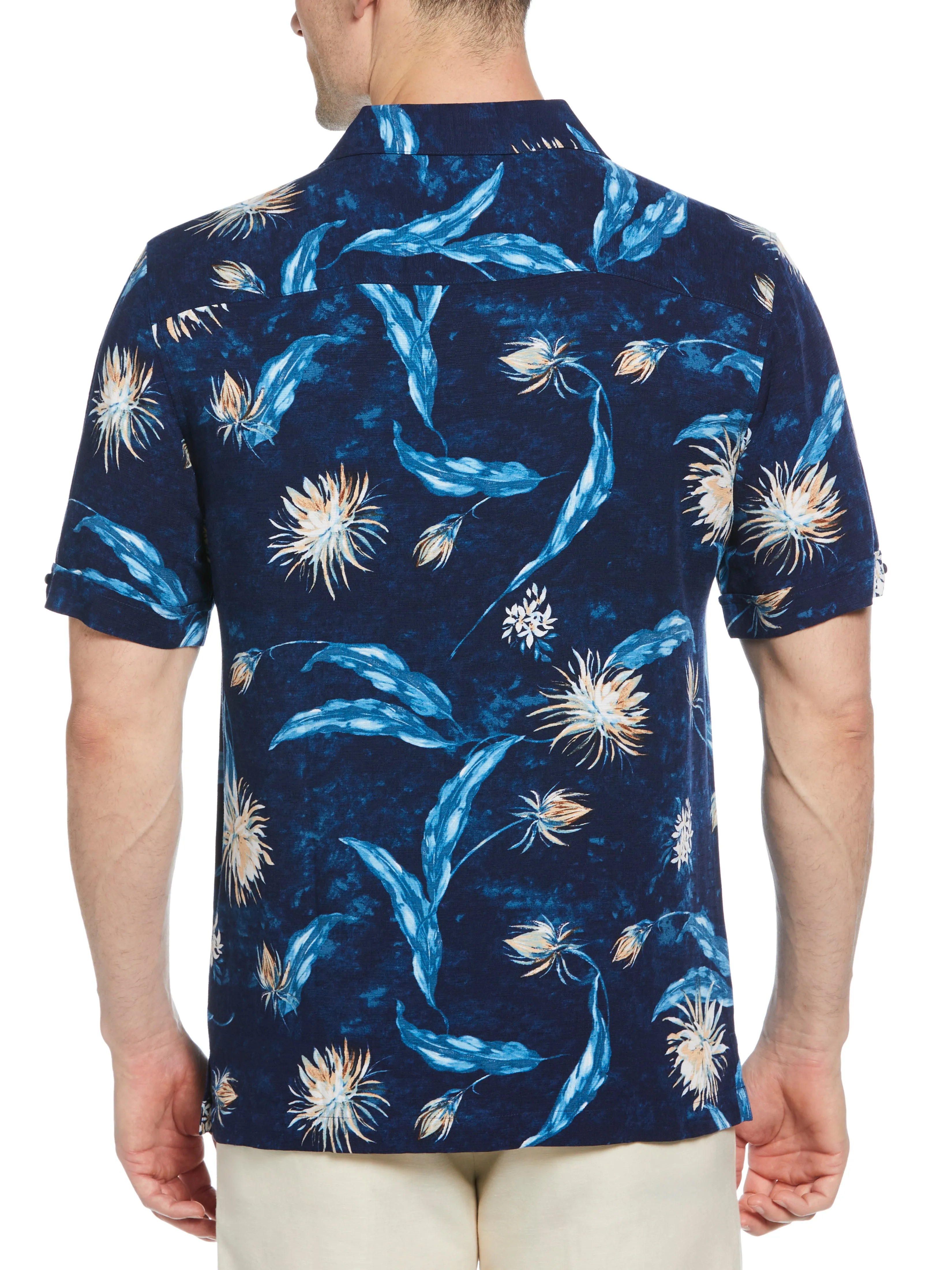 Floral Print Cuban Collar Shirt sold by Perry Ellis product image thumbnail 2