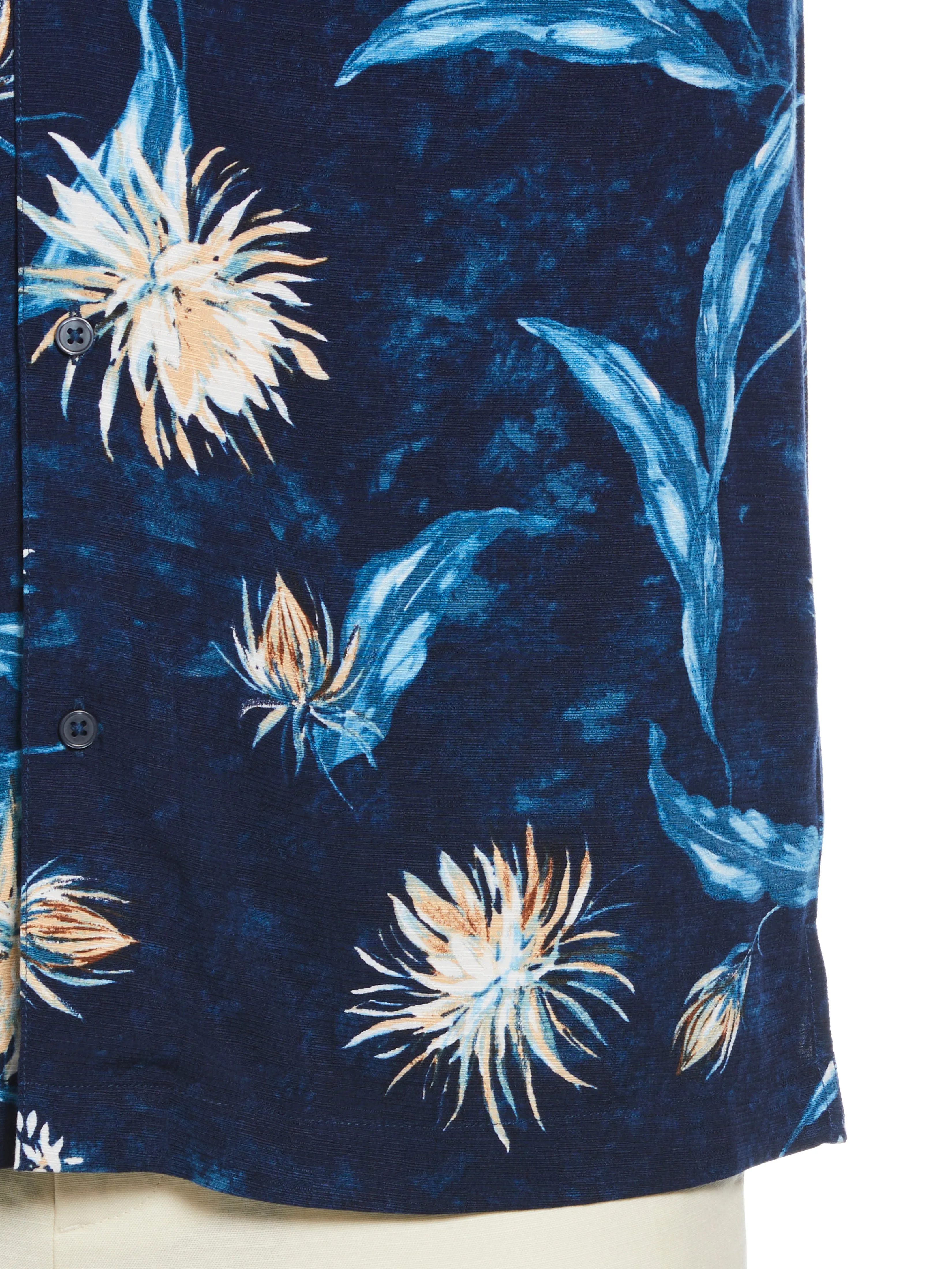 Floral Print Cuban Collar Shirt sold by Perry Ellis product image thumbnail 4