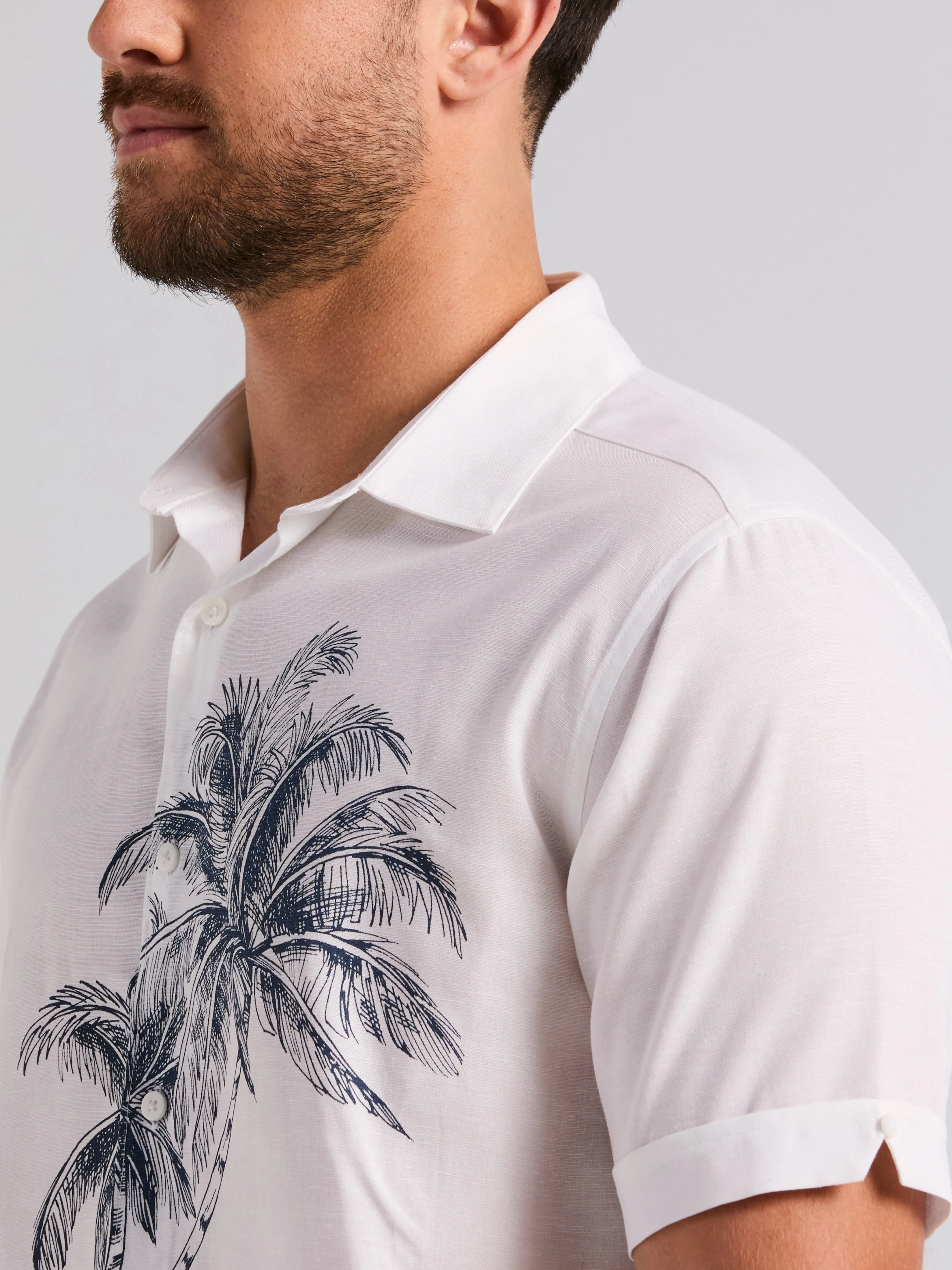 Island Scenic Print Shirt sold by Perry Ellis product image thumbnail 4