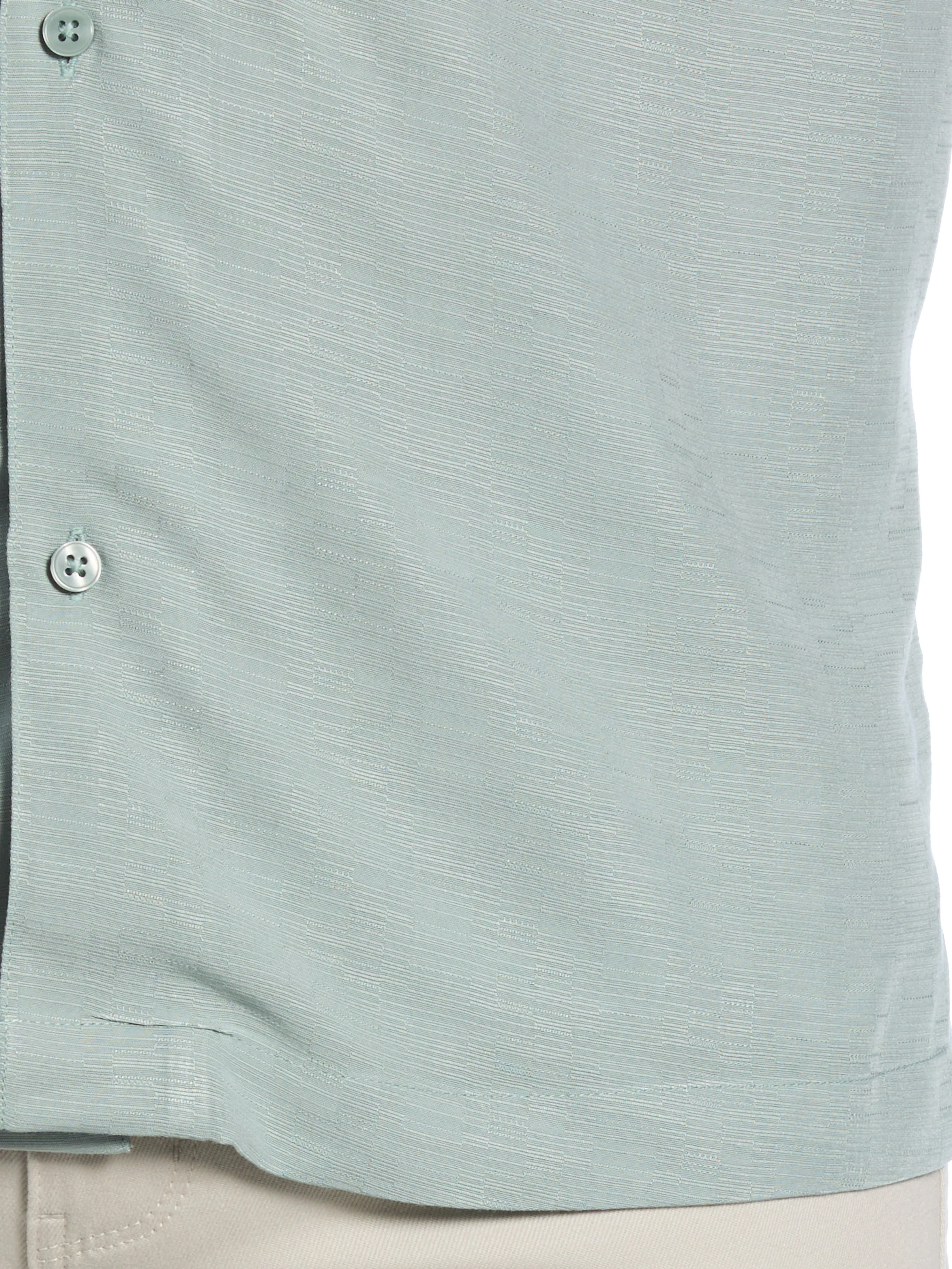 Viscose Textured Cuban Collar Shirt sold by Perry Ellis product image thumbnail 2