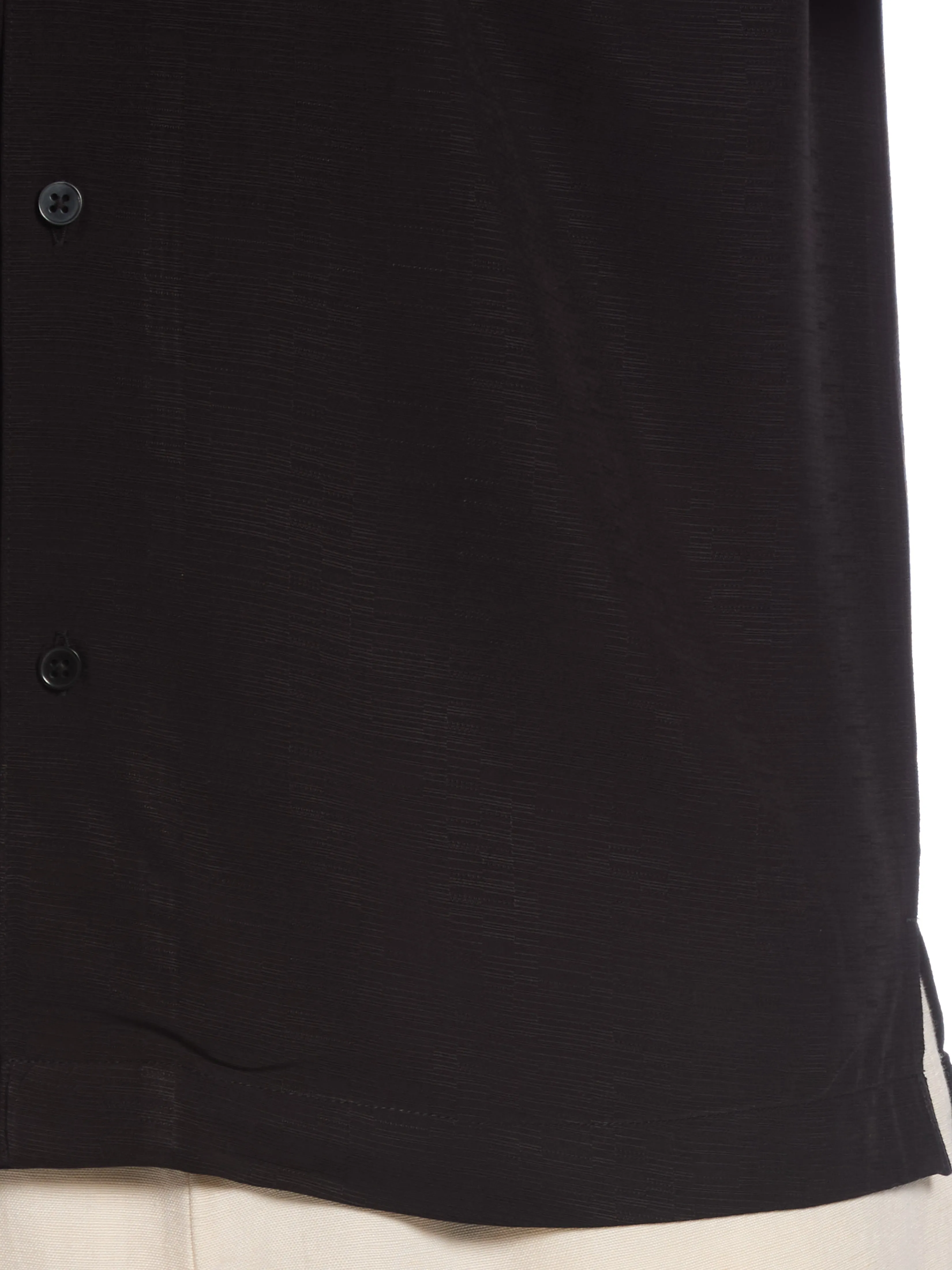 Viscose Textured Cuban Collar Shirt sold by Perry Ellis