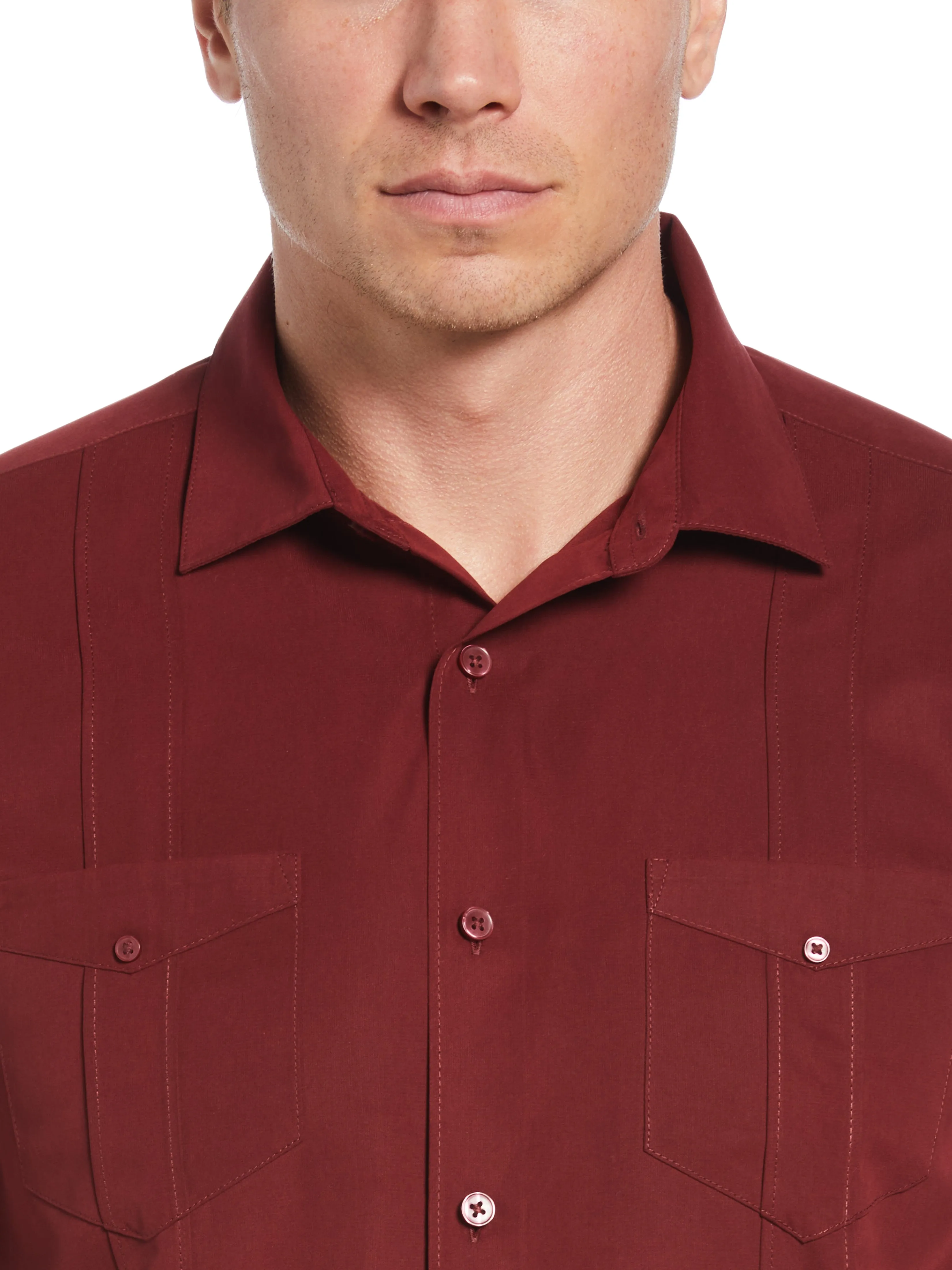 Big & Tall Two-Pocket Double Pintuck Shirt sold by Perry Ellis product image thumbnail 5