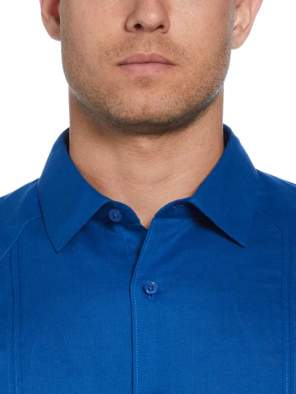 Linen Blend Guayabera Shirt made by Cubavera