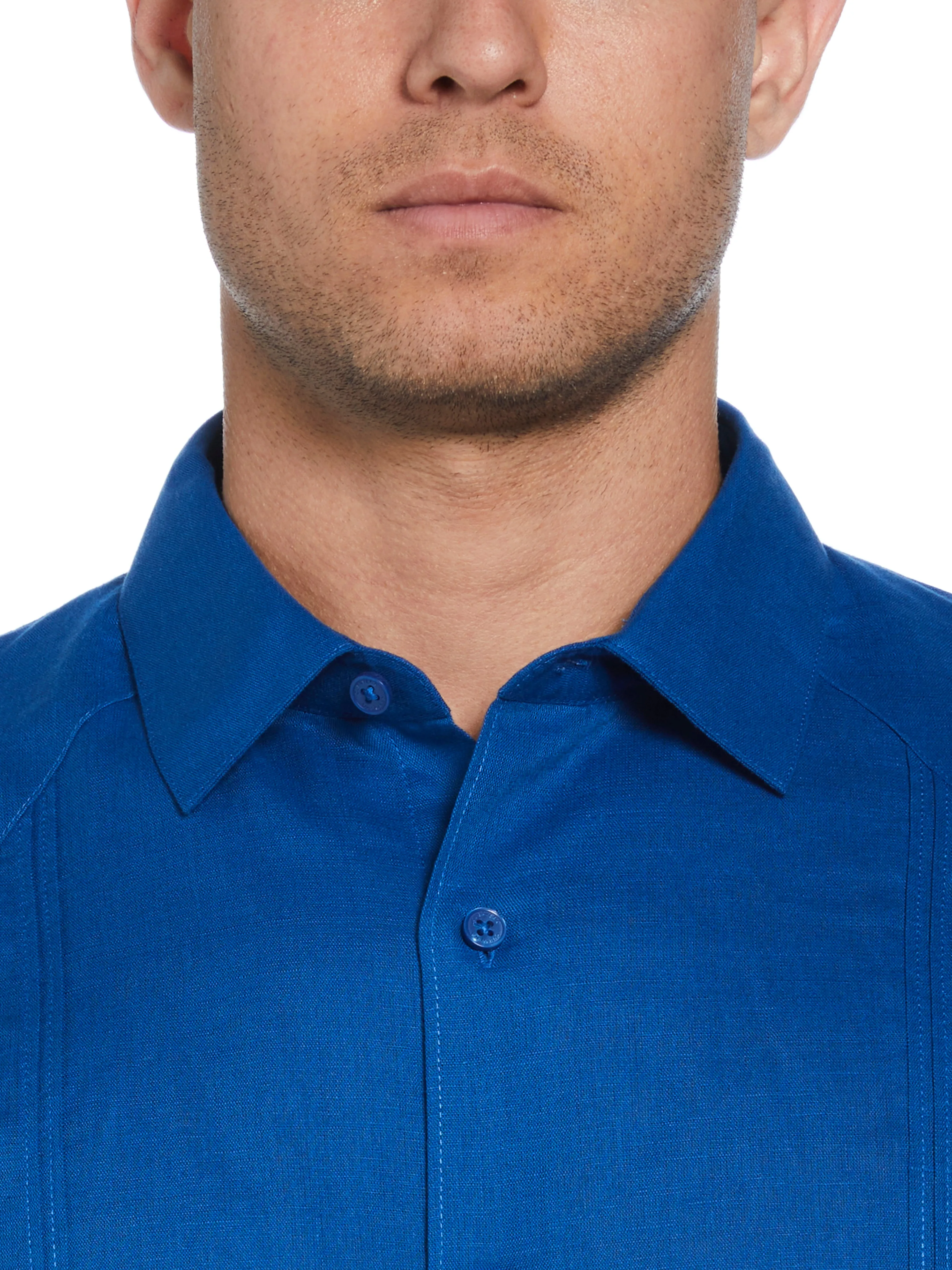 Linen Blend Guayabera Shirt sold by Perry Ellis