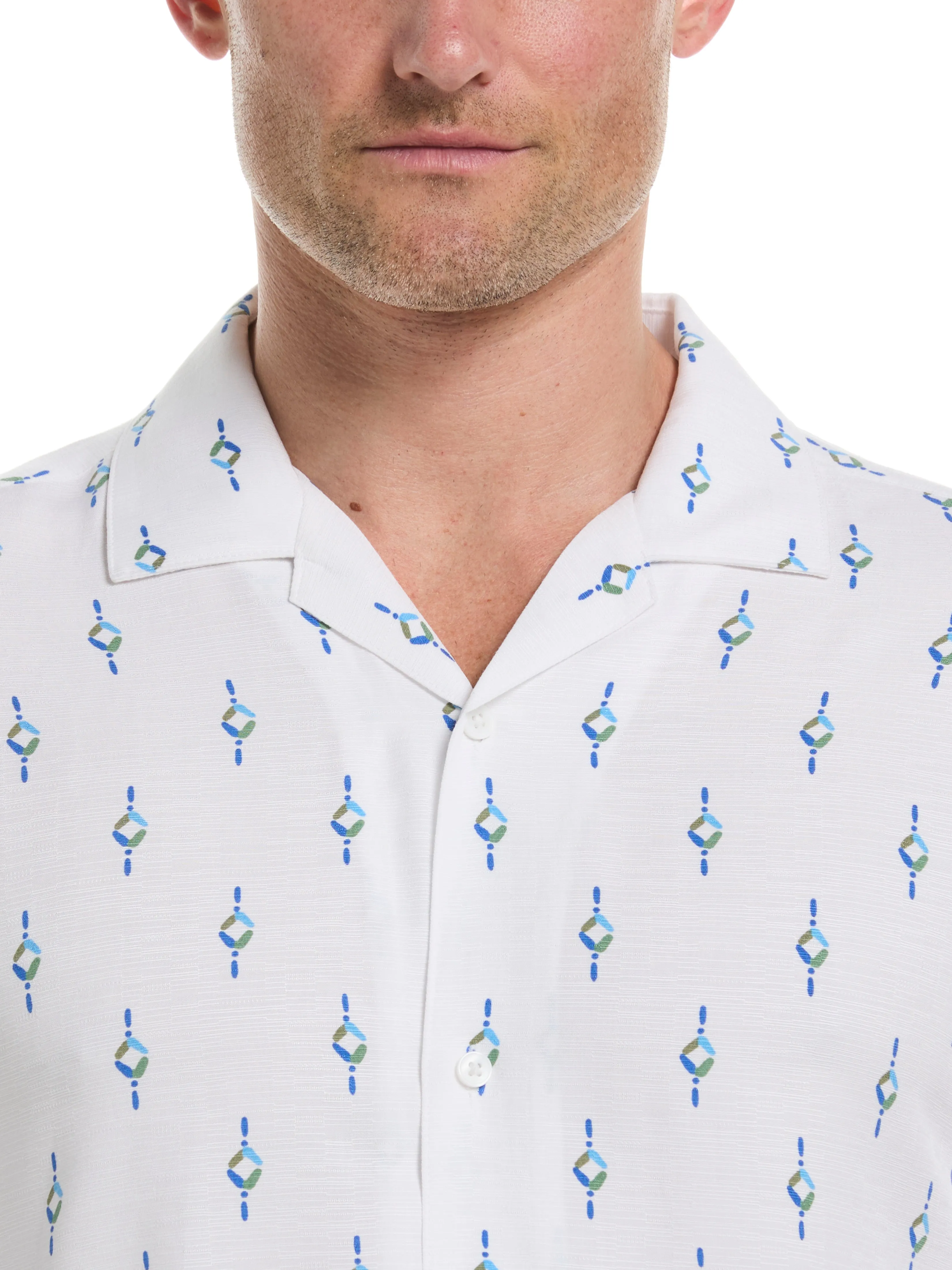 Retro Geometric Print Shirt sold by Perry Ellis product image thumbnail 5