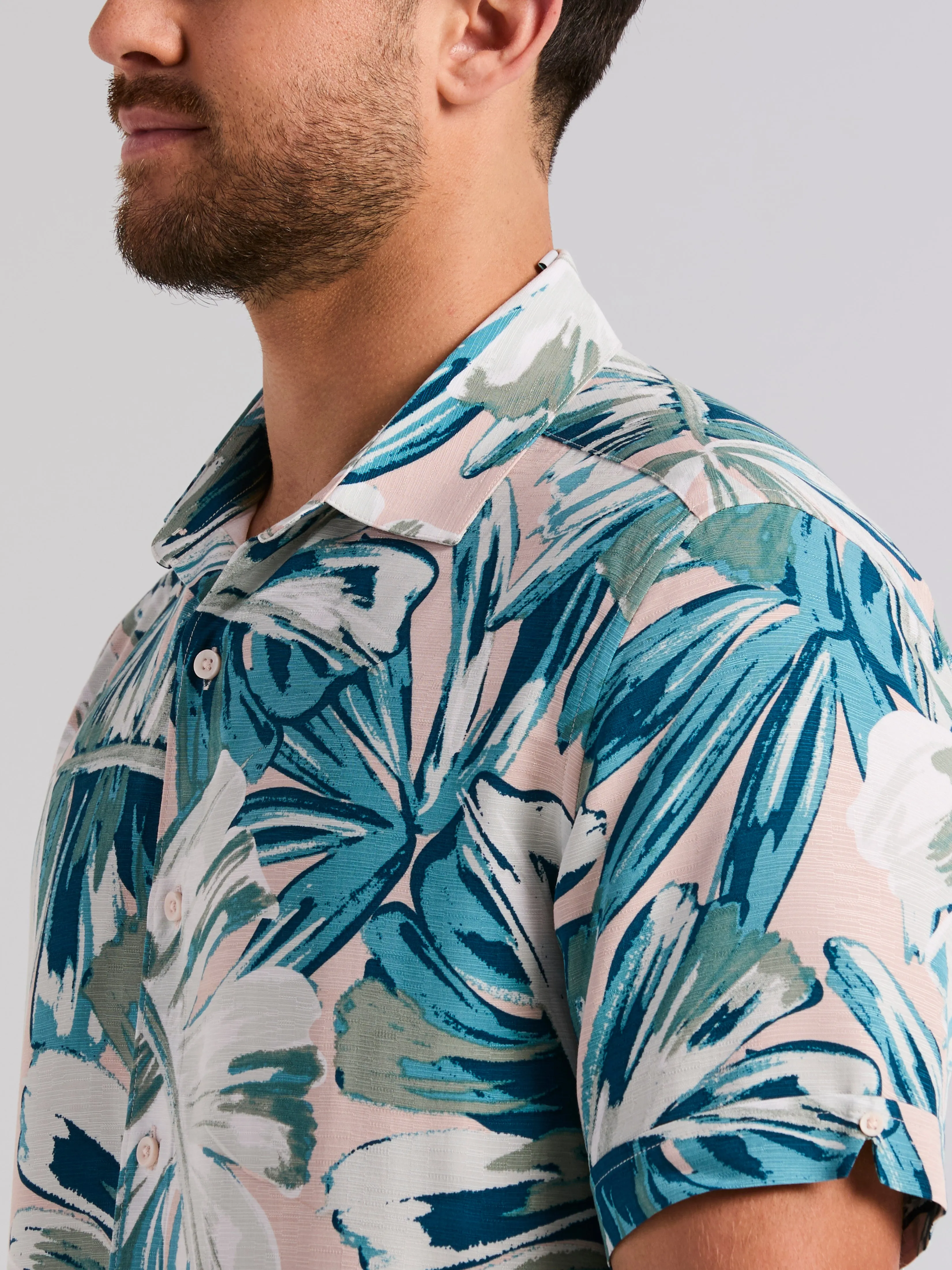 Oversized Leaf Print Shirt sold by Perry Ellis product image thumbnail 2