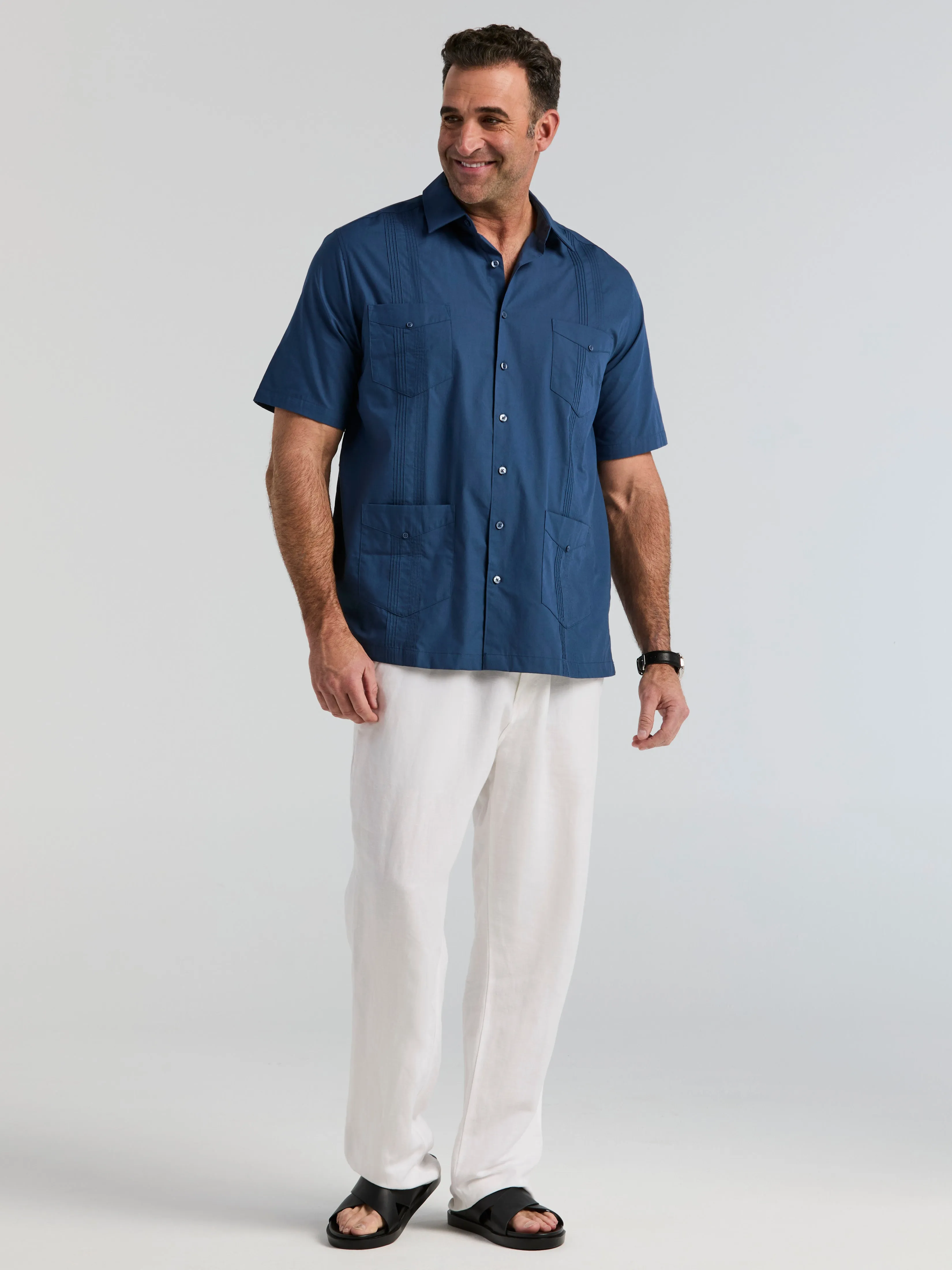 Four Pocket Guayabera Shirt sold by Perry Ellis product image thumbnail 2