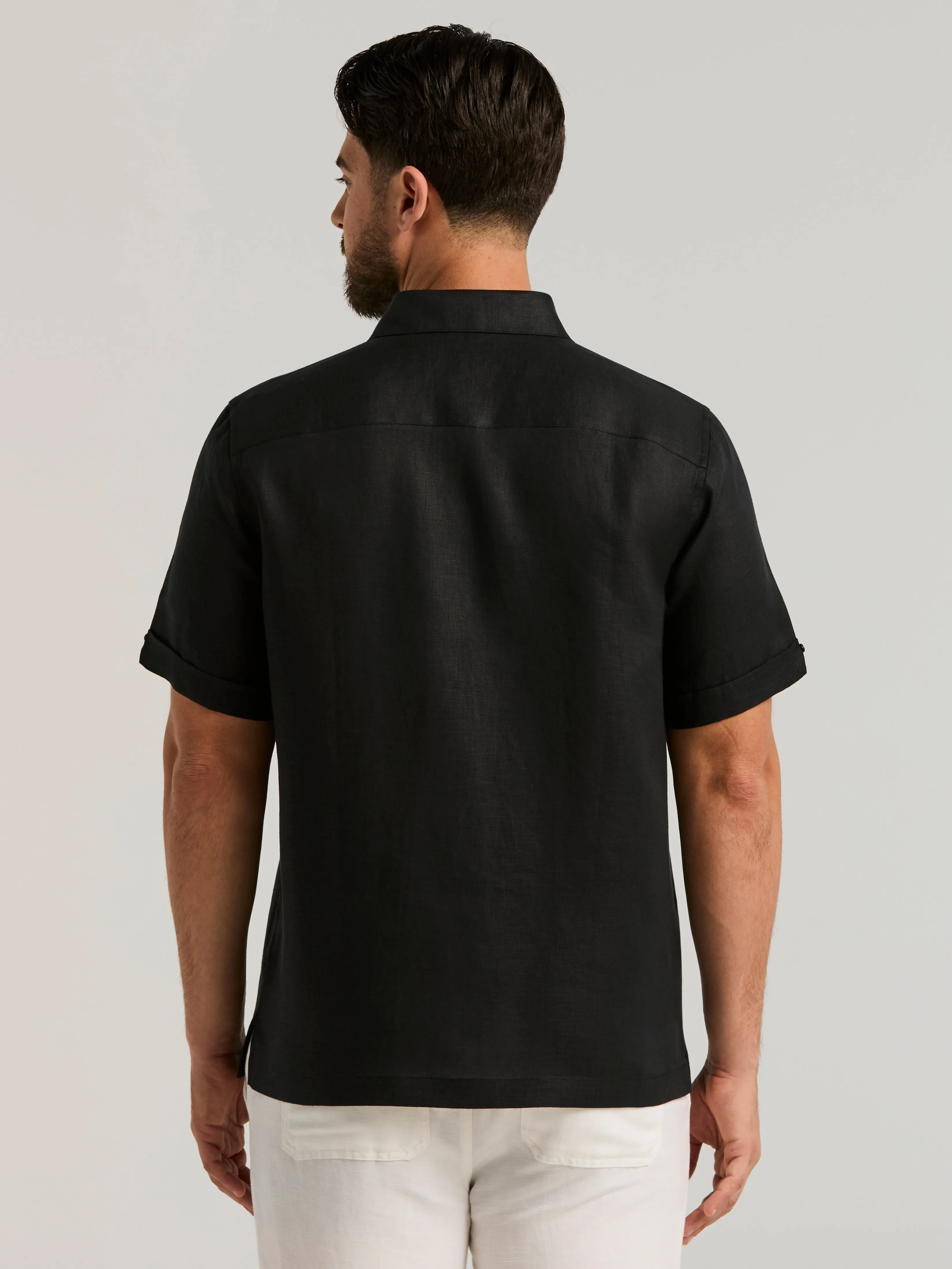 Linen 1 Pocket Shirt sold by Perry Ellis product image thumbnail 5