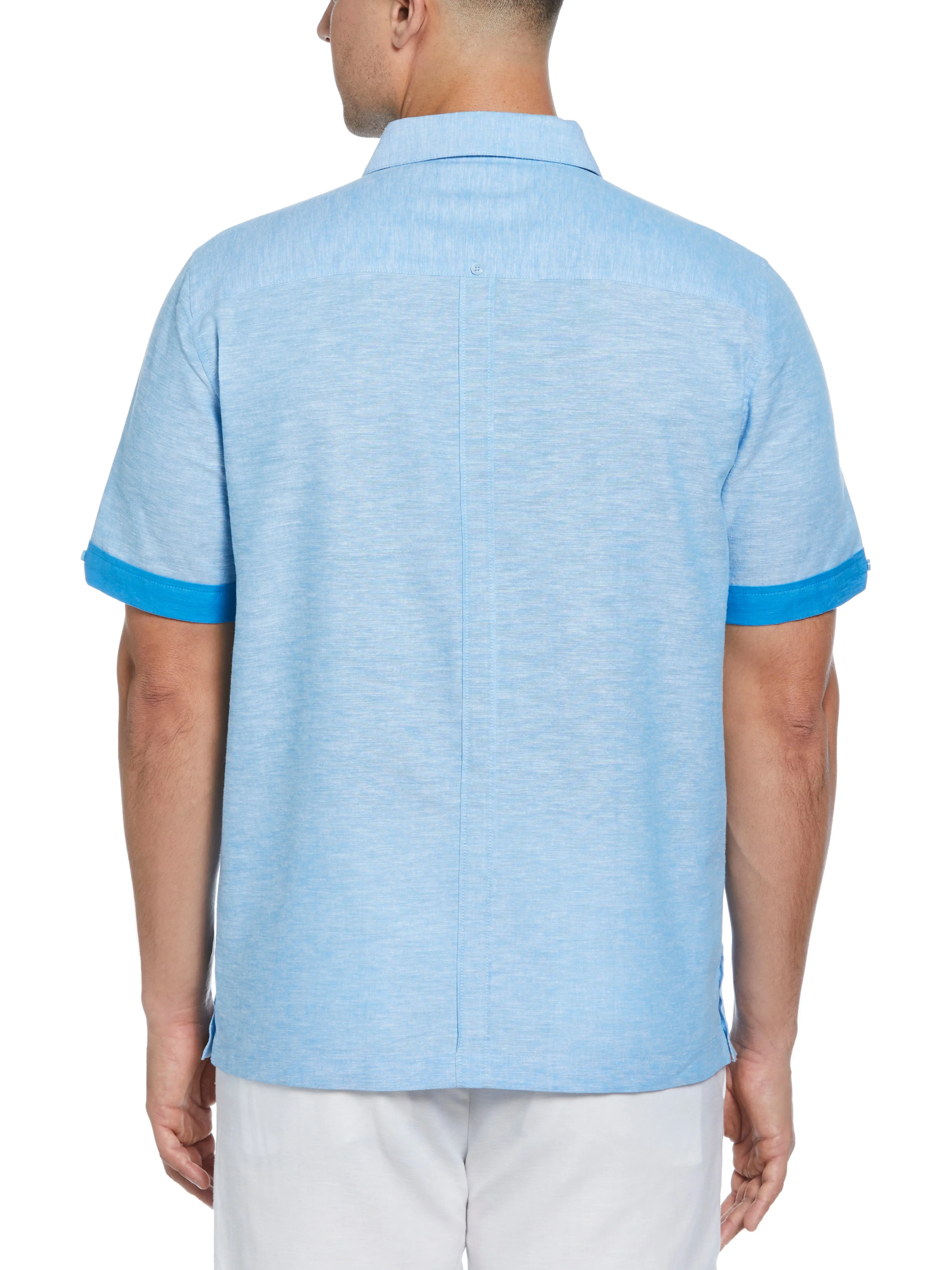 Linen Blend Guayabera Shirt sold by Perry Ellis product image thumbnail 4