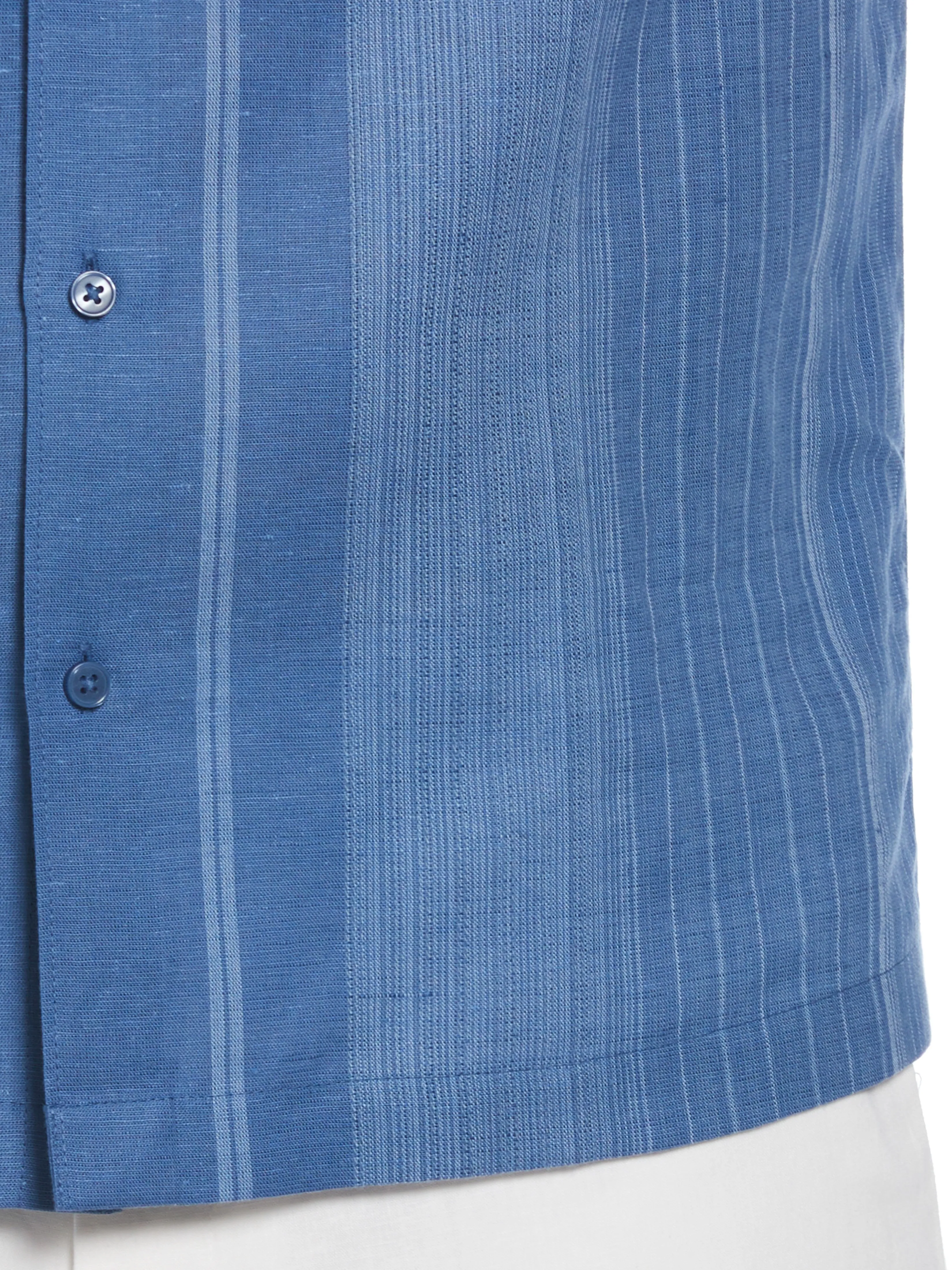 Linen Blend Gradient Panel Shirt sold by Perry Ellis