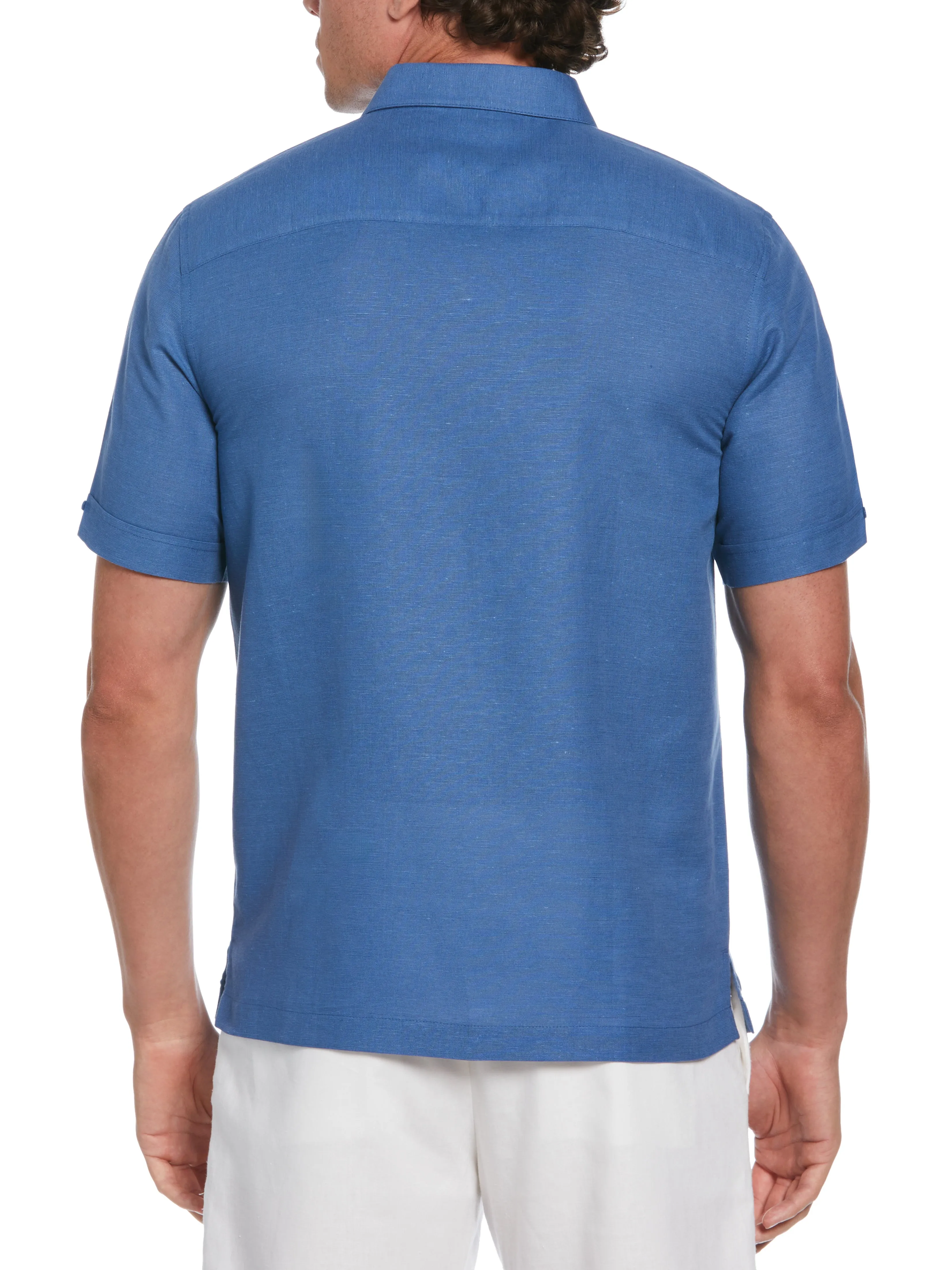 Linen Blend Gradient Panel Shirt sold by Perry Ellis product image thumbnail 4