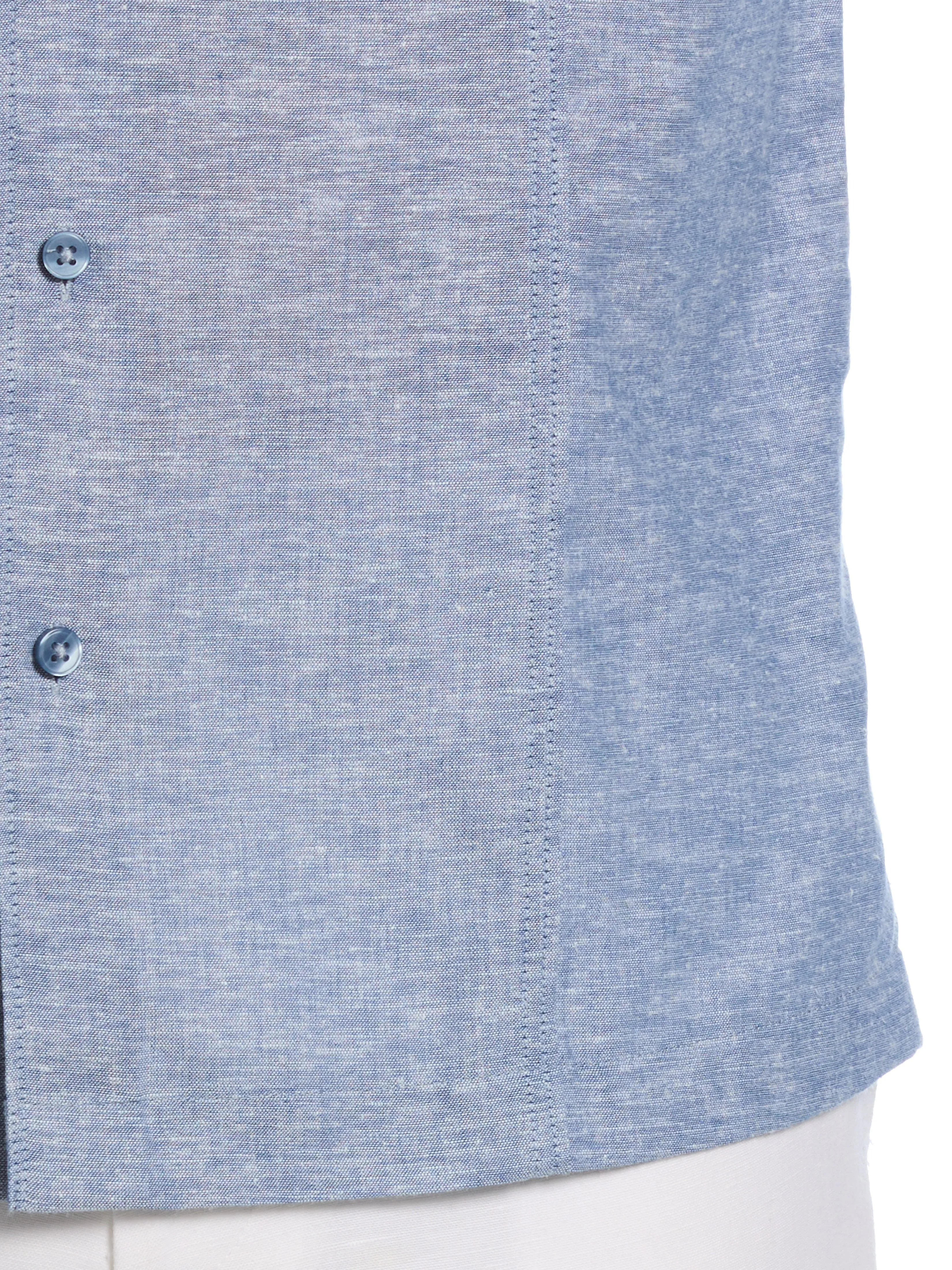 Linen Blend Tuck Panel Shirt sold by Perry Ellis product image thumbnail 2