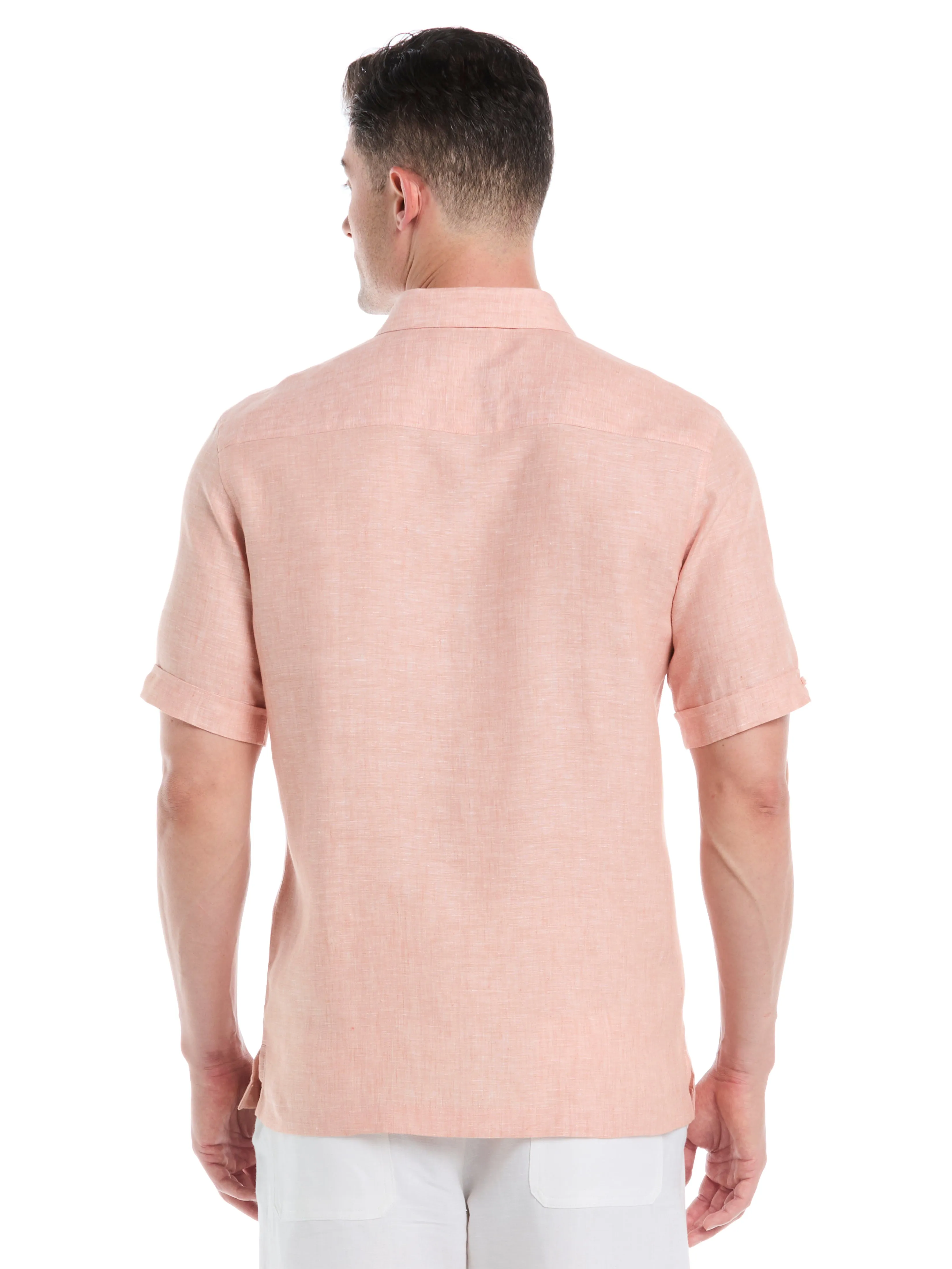 Linen Short Sleeve Shirt sold by Perry Ellis product image thumbnail 4