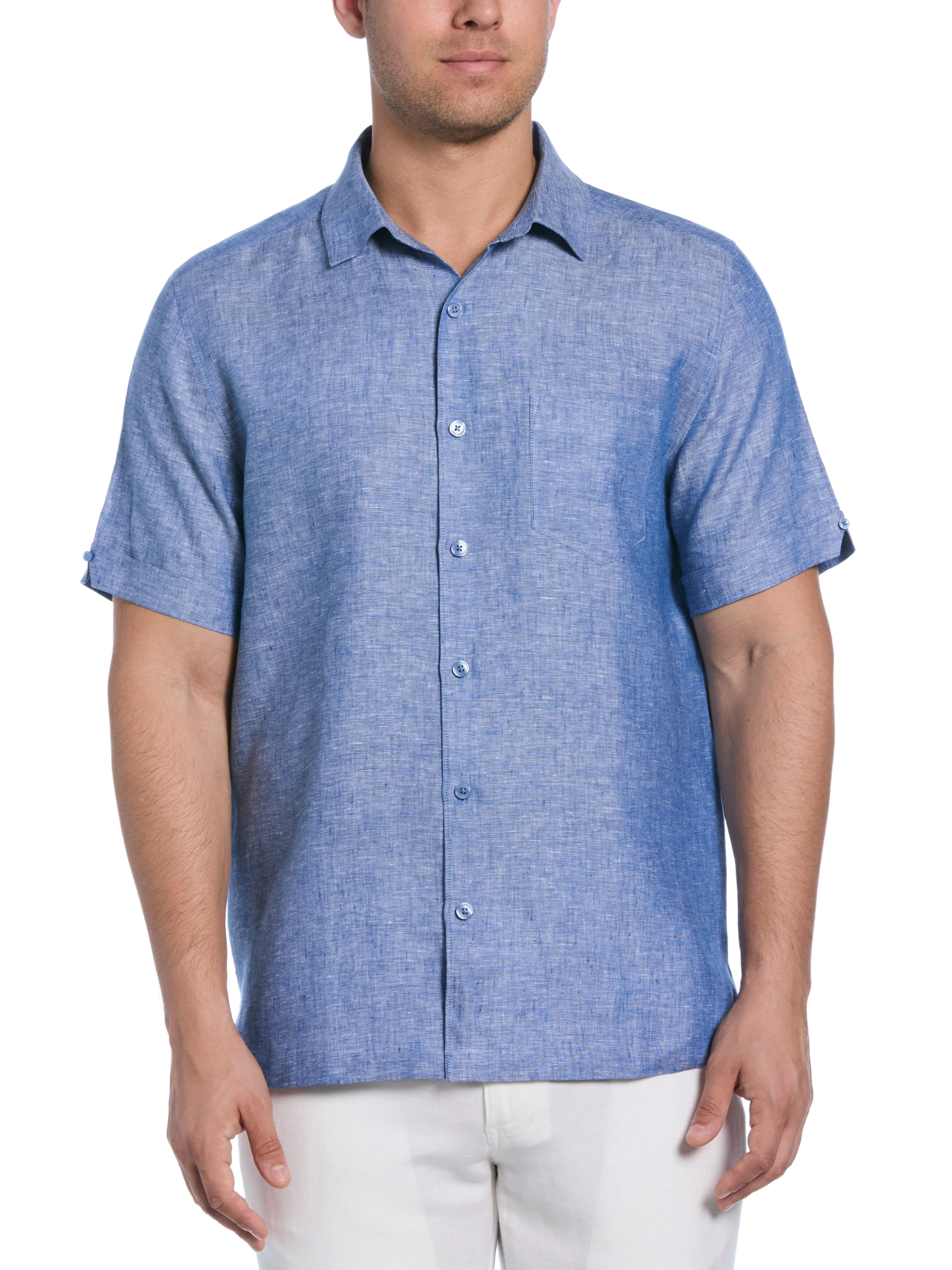 Linen Short Sleeve Shirt sold by Perry Ellis