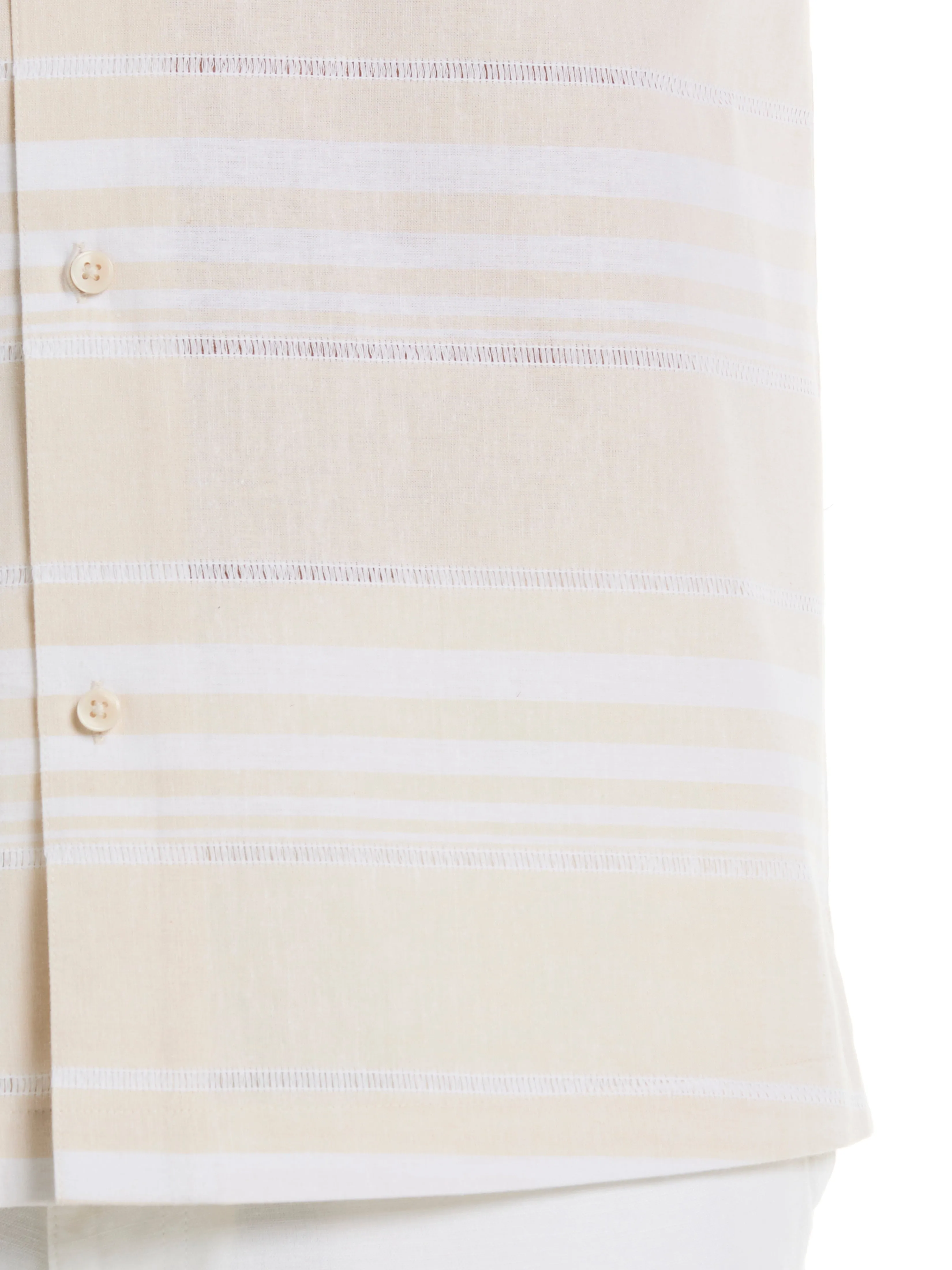 Linen Blend Horizontal Stripe Shirt sold by Perry Ellis