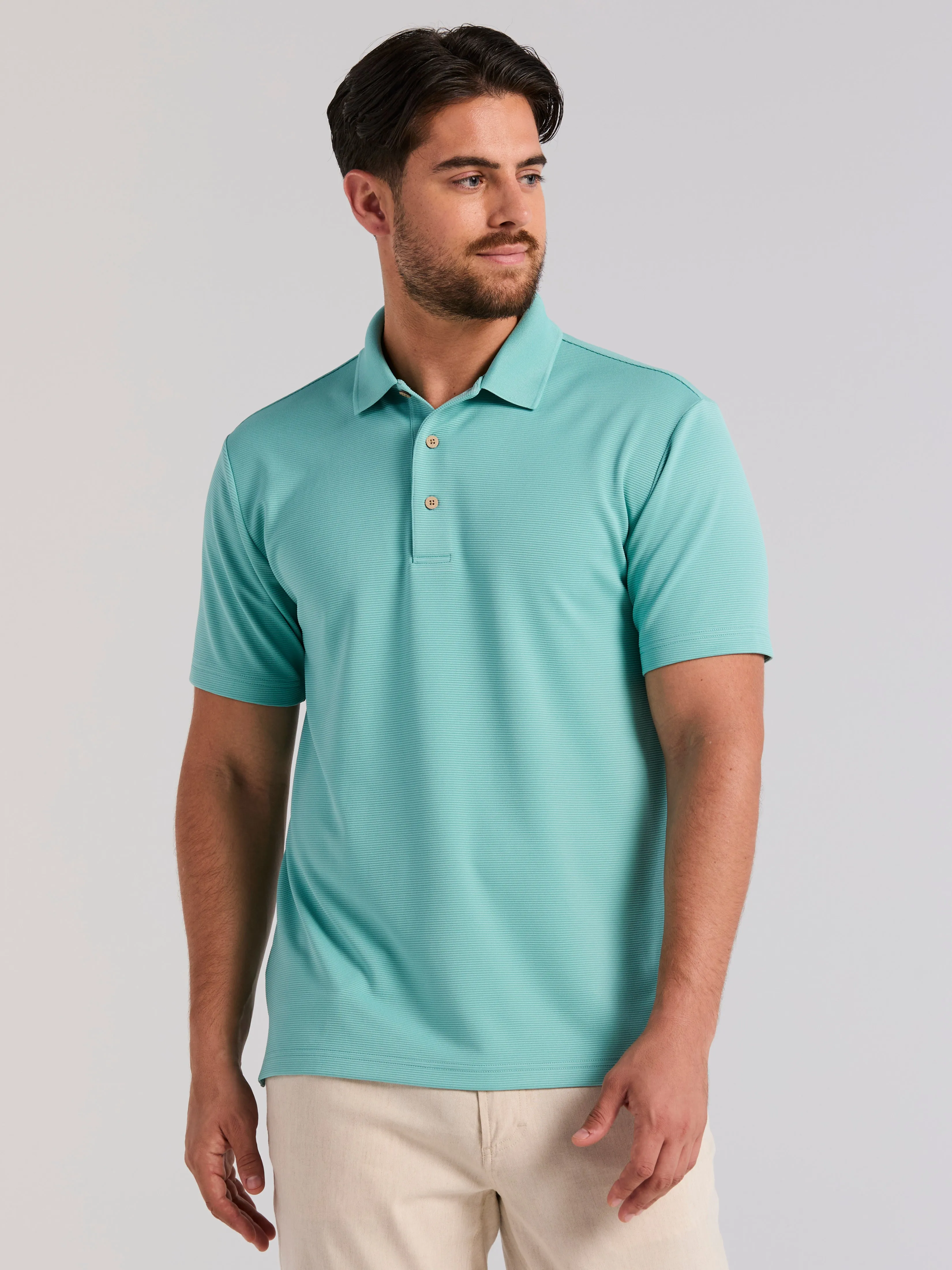 Wicking Ottoman Golf Polo Shirt sold by Perry Ellis product image thumbnail 3