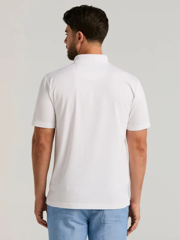 Wicking Ottoman Golf Polo Shirt made by Cubavera