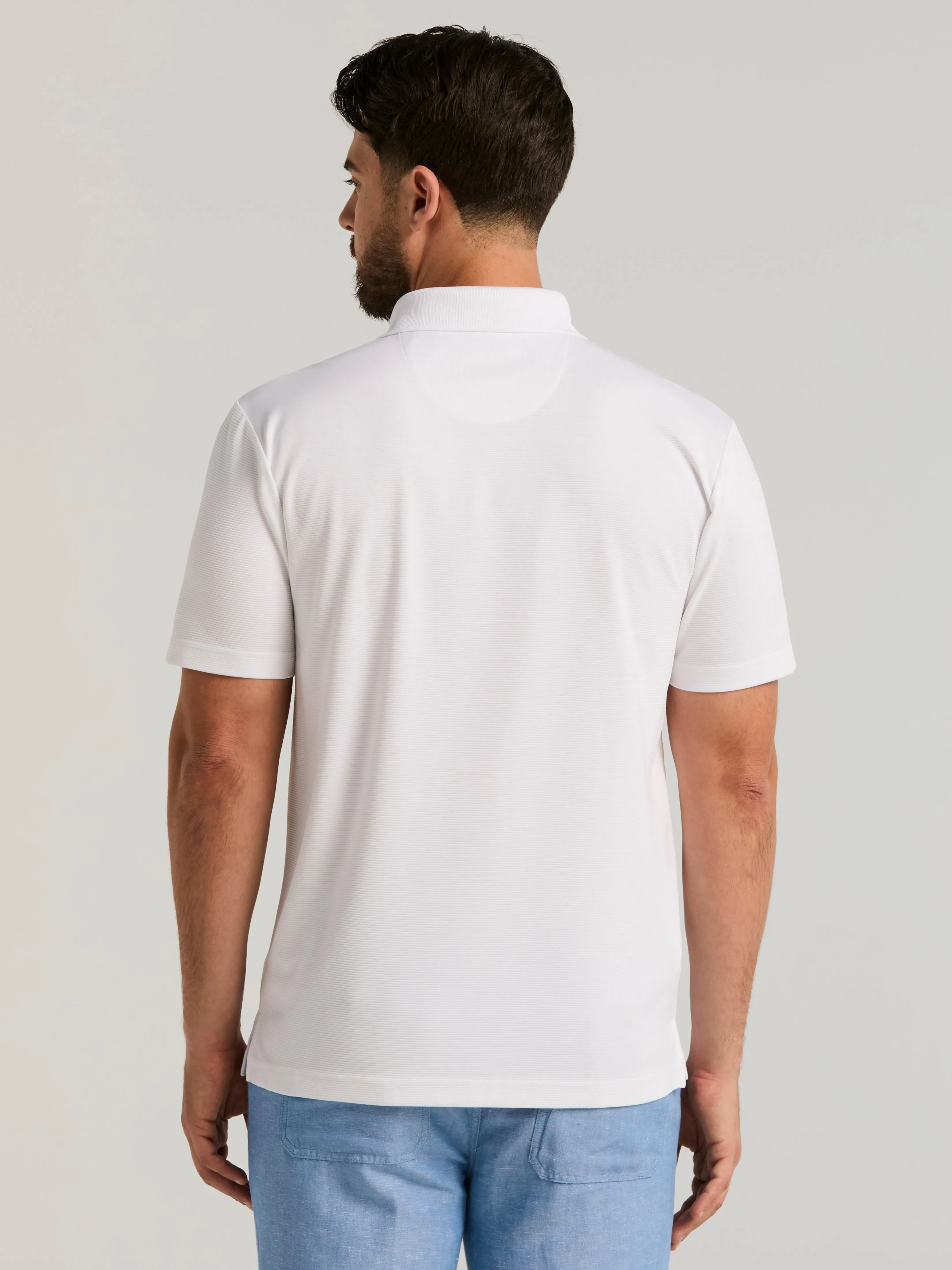 Wicking Ottoman Golf Polo Shirt sold by Perry Ellis