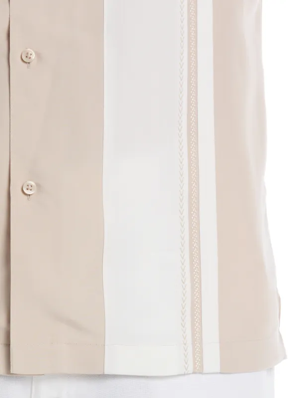 Color Block Panel Shirt made by Cubavera