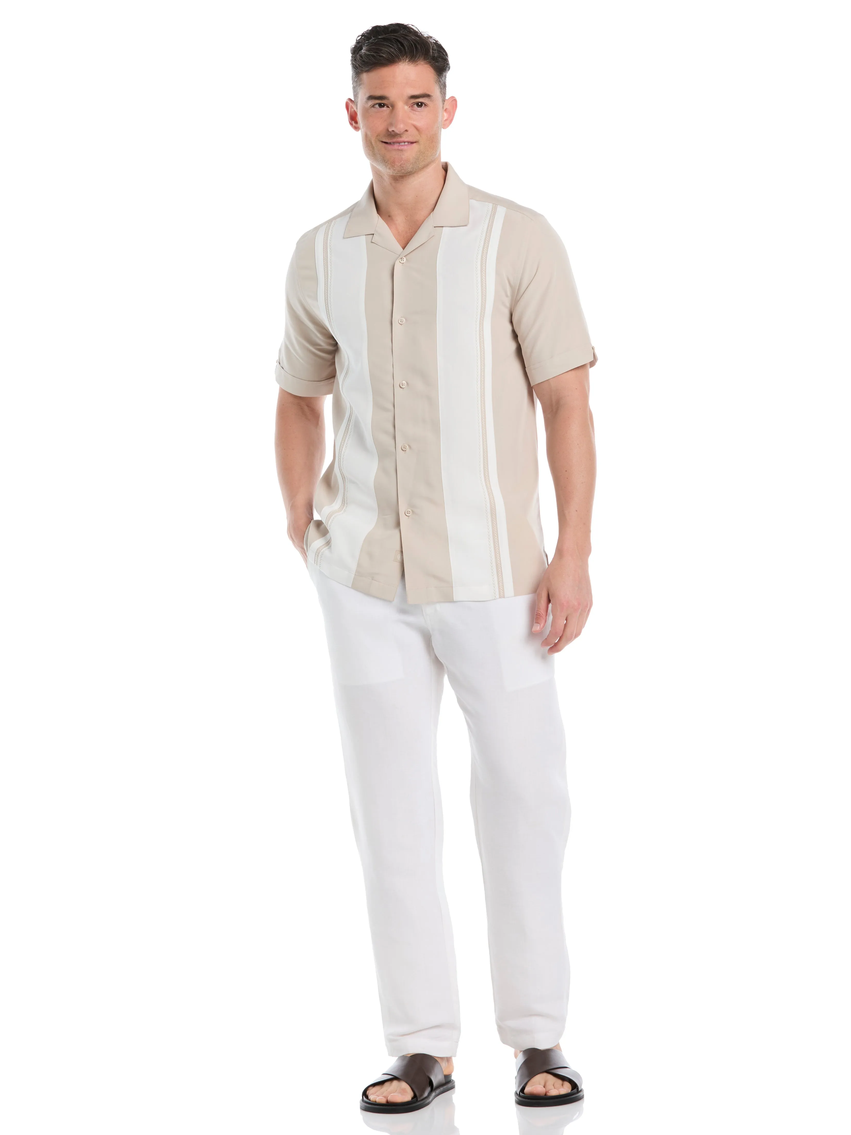Color Block Panel Shirt sold by Perry Ellis product image thumbnail 2