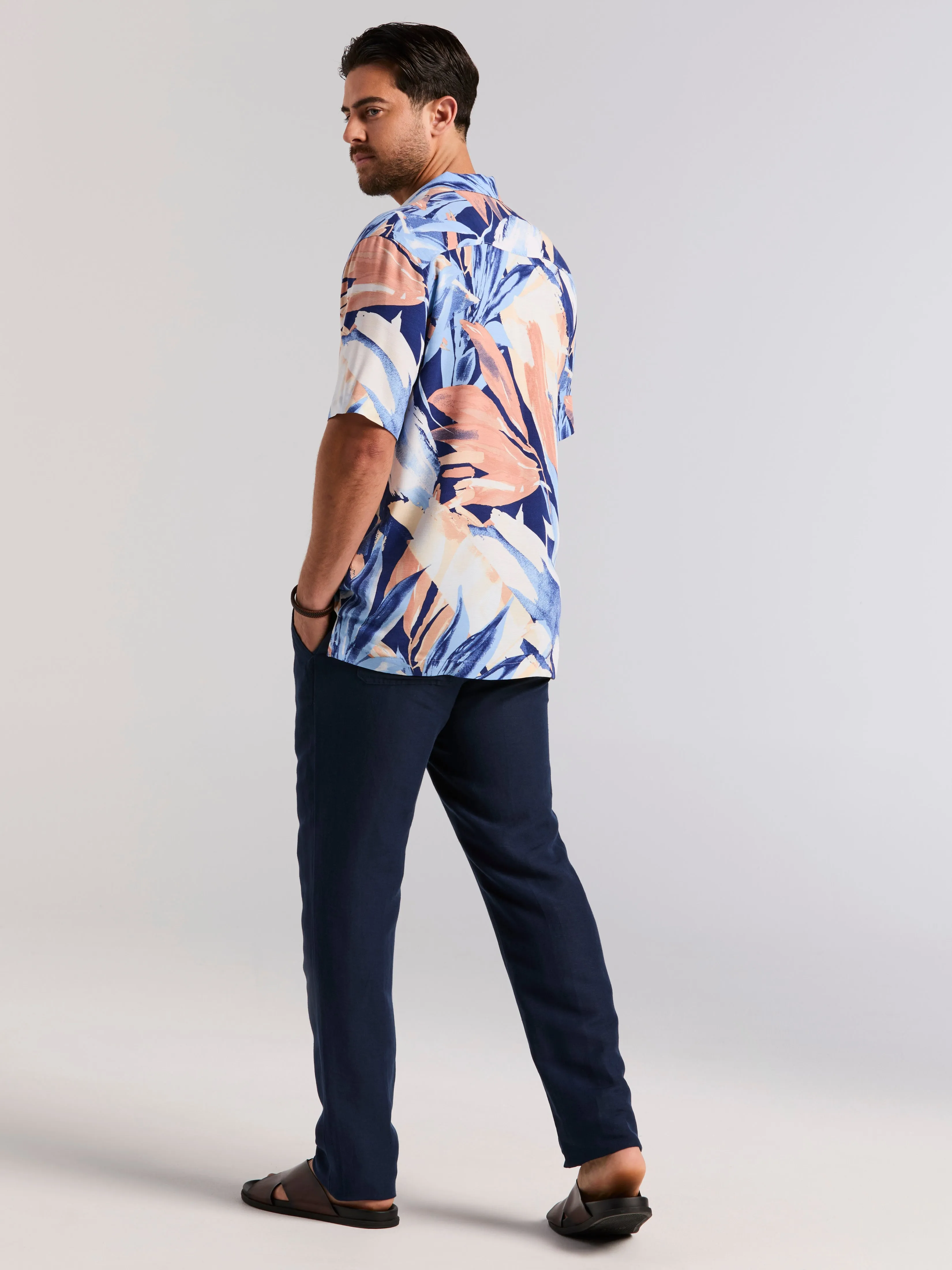 Viscose Textured Abstract Print Shirt sold by Perry Ellis product image thumbnail 3