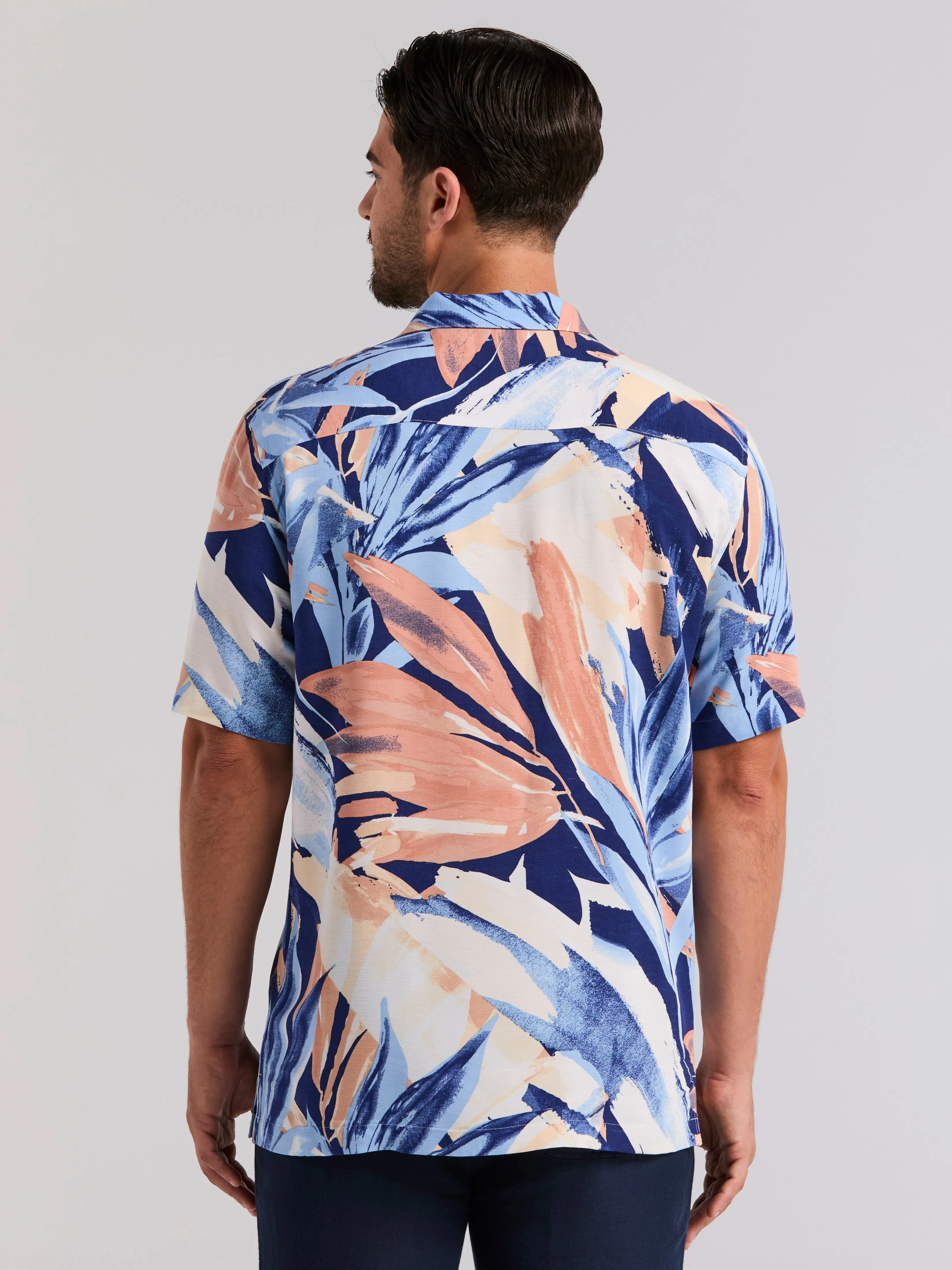Viscose Textured Abstract Print Shirt sold by Perry Ellis product image thumbnail 5