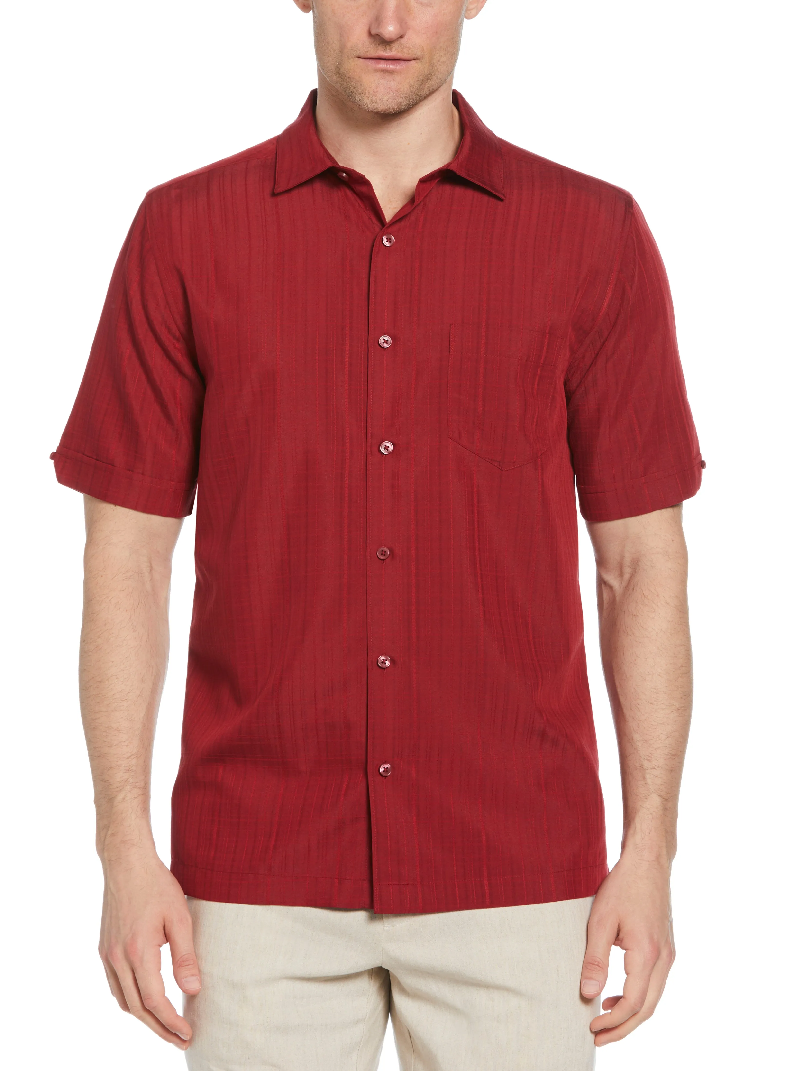 Textured Dobby Short Sleeve Shirt sold by Perry Ellis