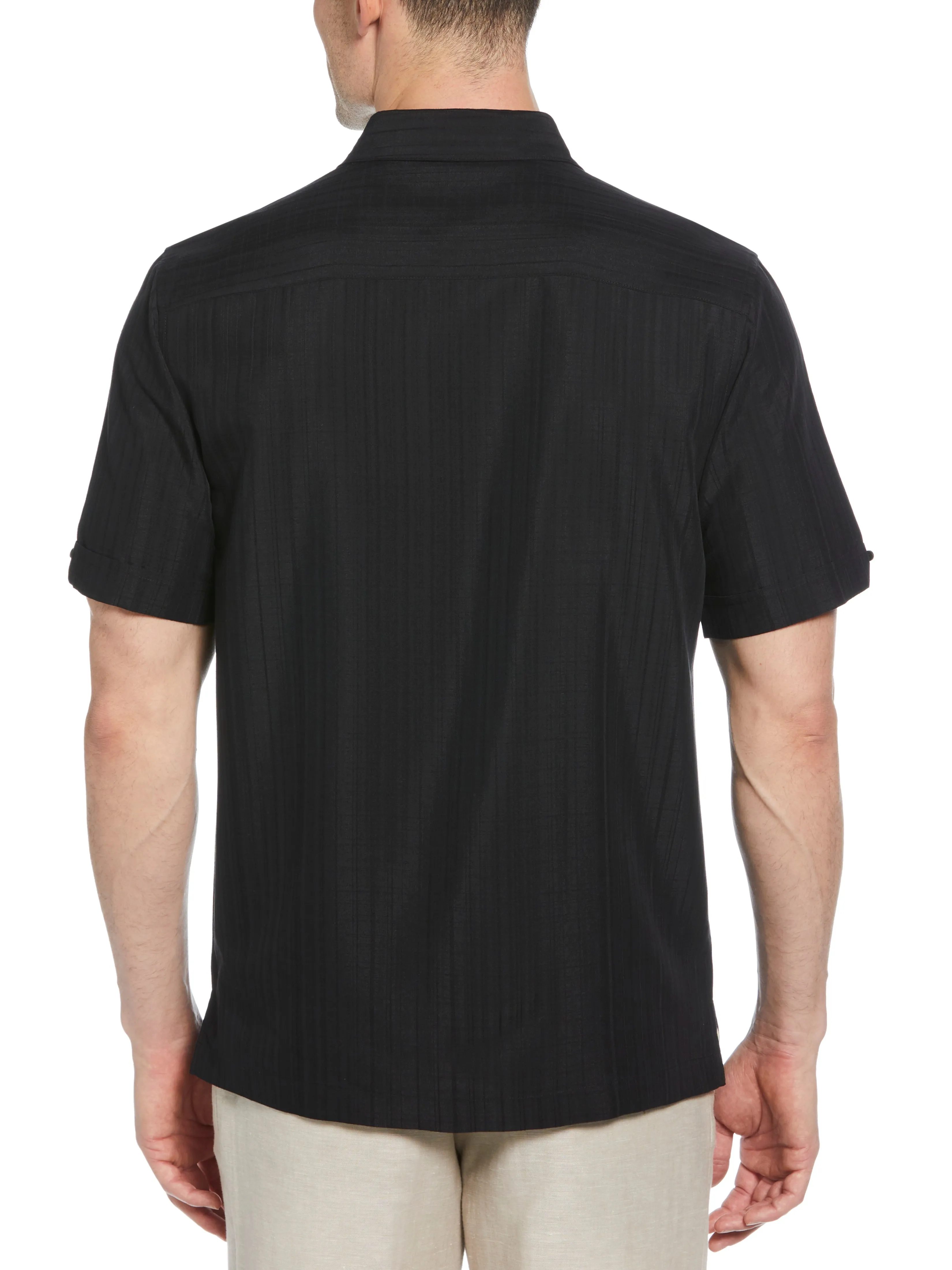 Textured Dobby Short Sleeve Shirt sold by Perry Ellis product image thumbnail 3