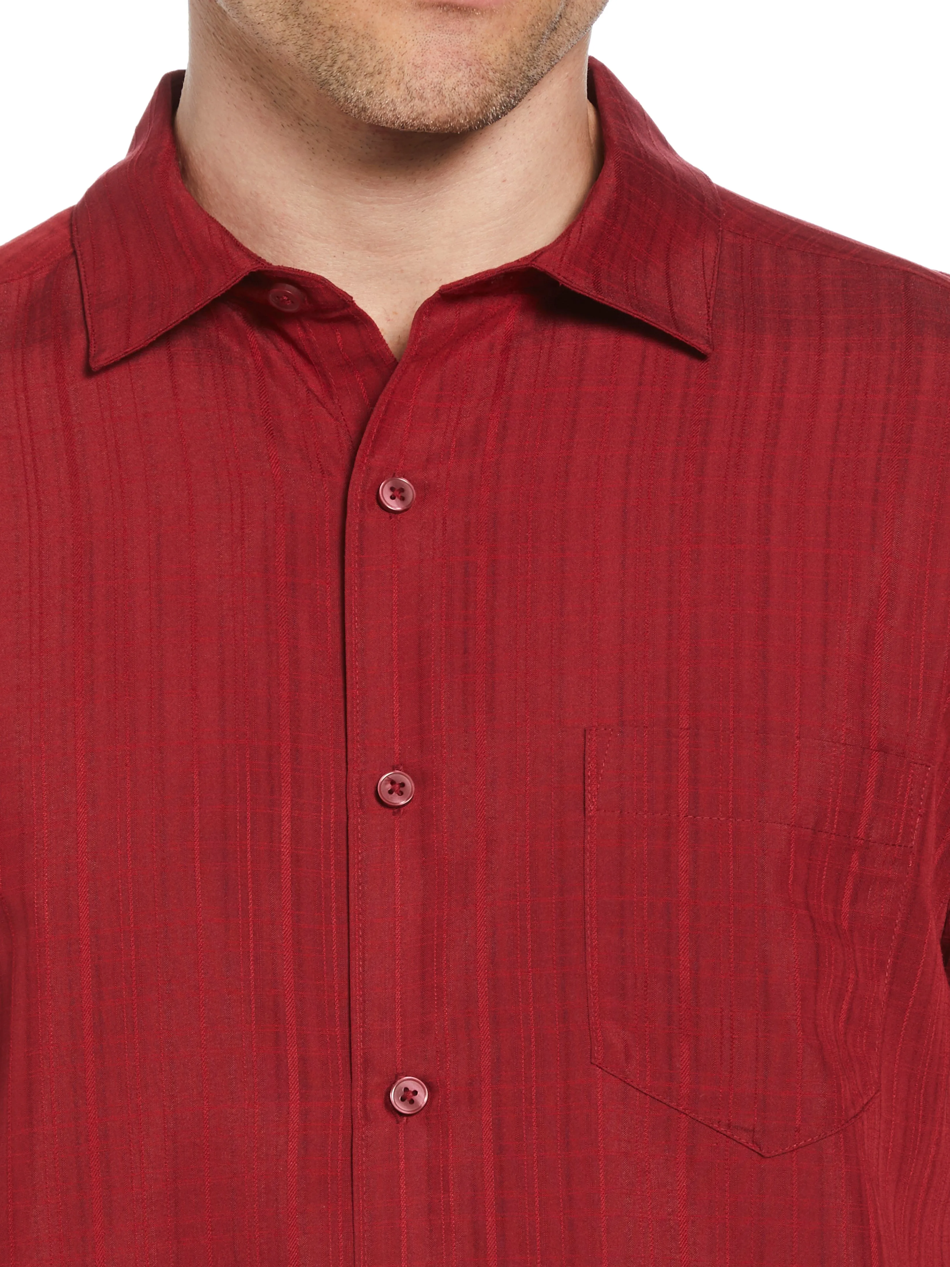 Textured Dobby Short Sleeve Shirt sold by Perry Ellis product image thumbnail 4
