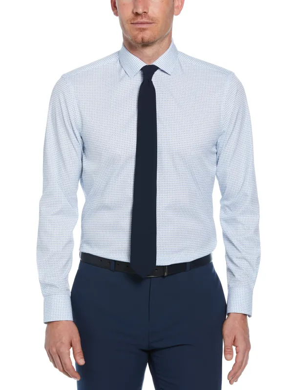 4-Way Stretch Big Check Print Shirt made by Perry Ellis
