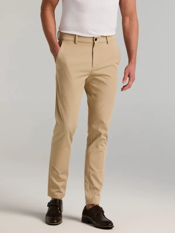 Slim Tapered Hybrid Commuter Chino Pant made by Perry Ellis