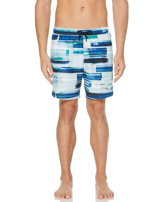 Paint Brush Stroke Swim Short sold by Perry Ellis