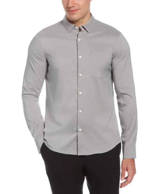 Untucked Total Stretch Slim Fit Heather Shirt sold by Perry Ellis
