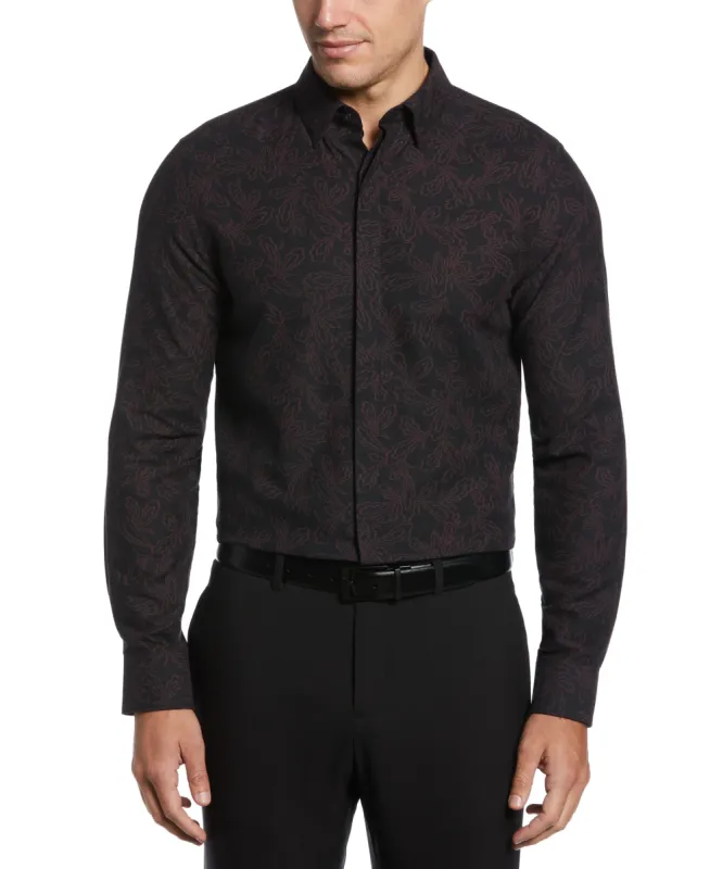 Jacquard Floral Print Shirt sold by Perry Ellis