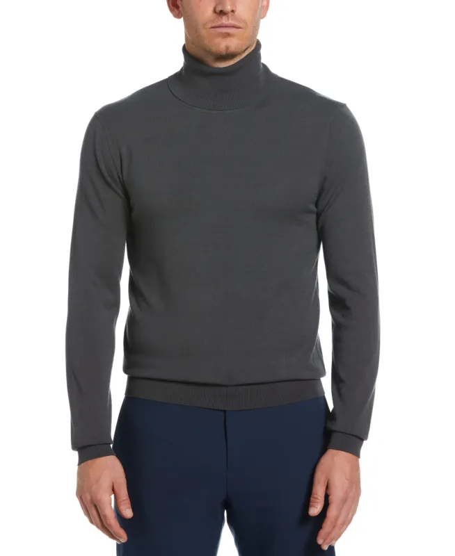 Solid Tech Knit Turtleneck Sweater sold by Perry Ellis