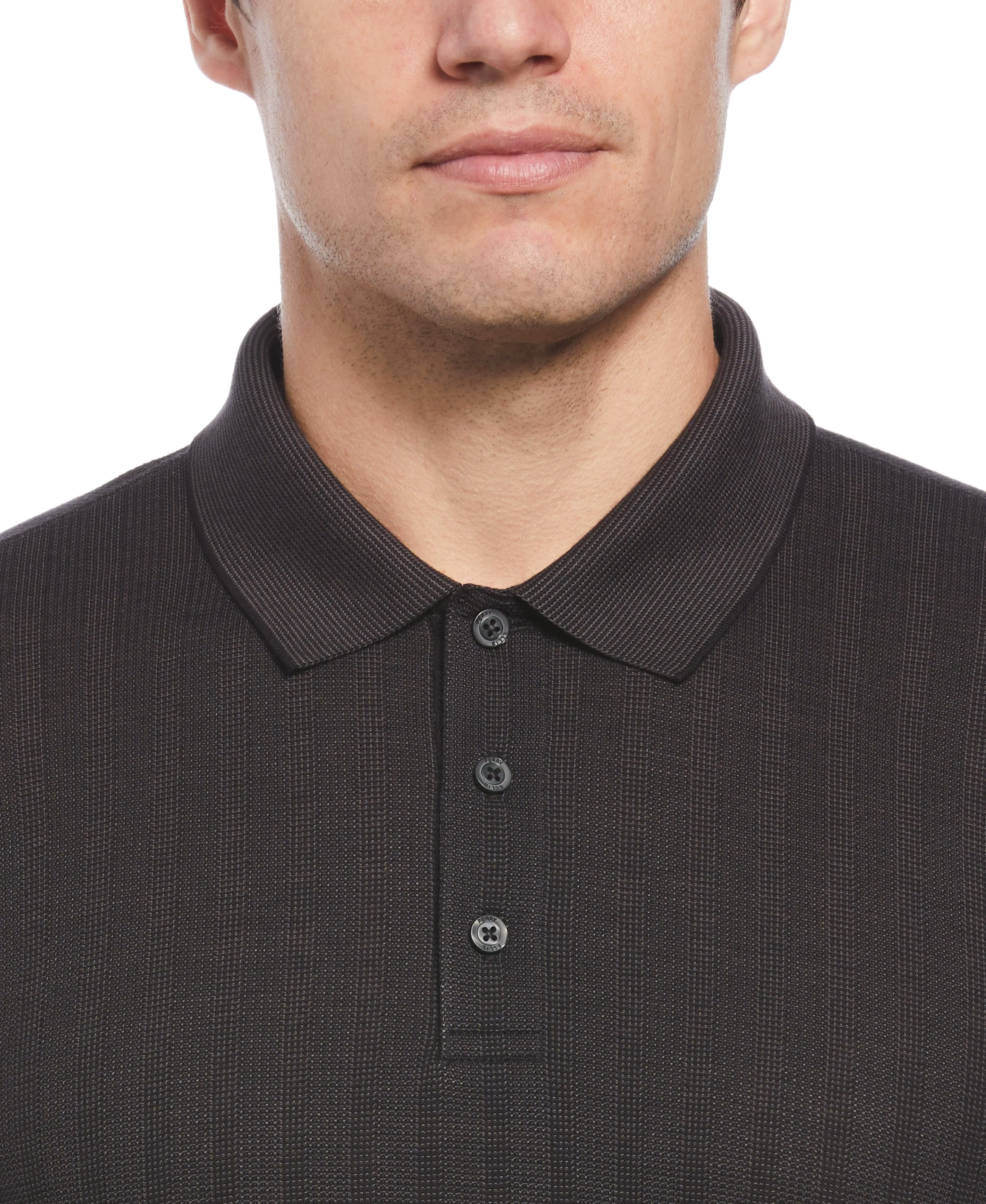Textured Striped Polo sold by Perry Ellis product image thumbnail 3
