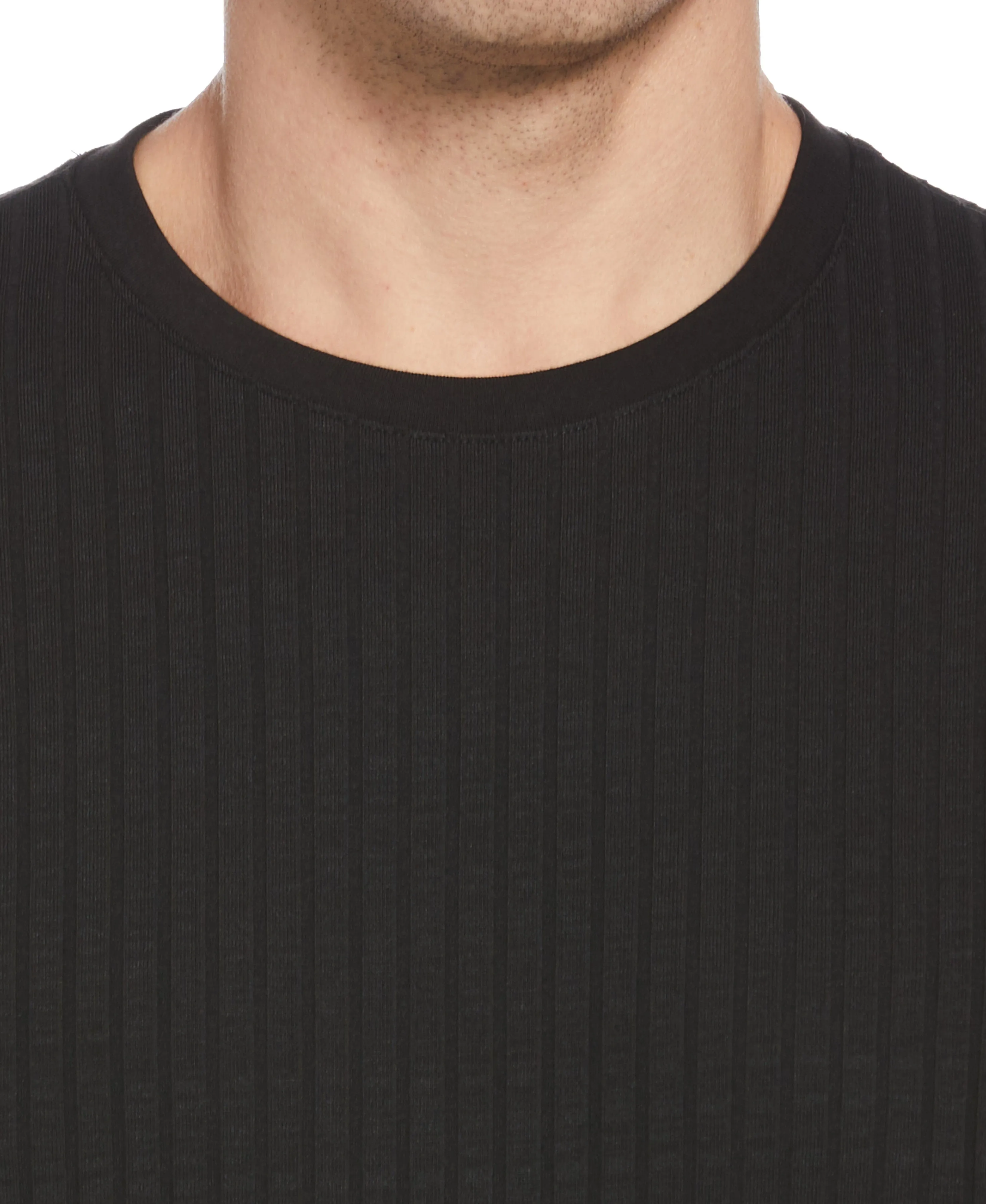 Ribbed Crew Neck Tee sold by Perry Ellis product image thumbnail 3